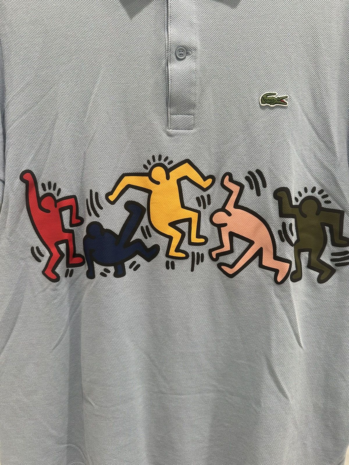 Keith Haring × Lacoste Lacoste X Keith Haring Light Blue Polo Size US L / EU 52-54 / 3 - 2 Thumbnail