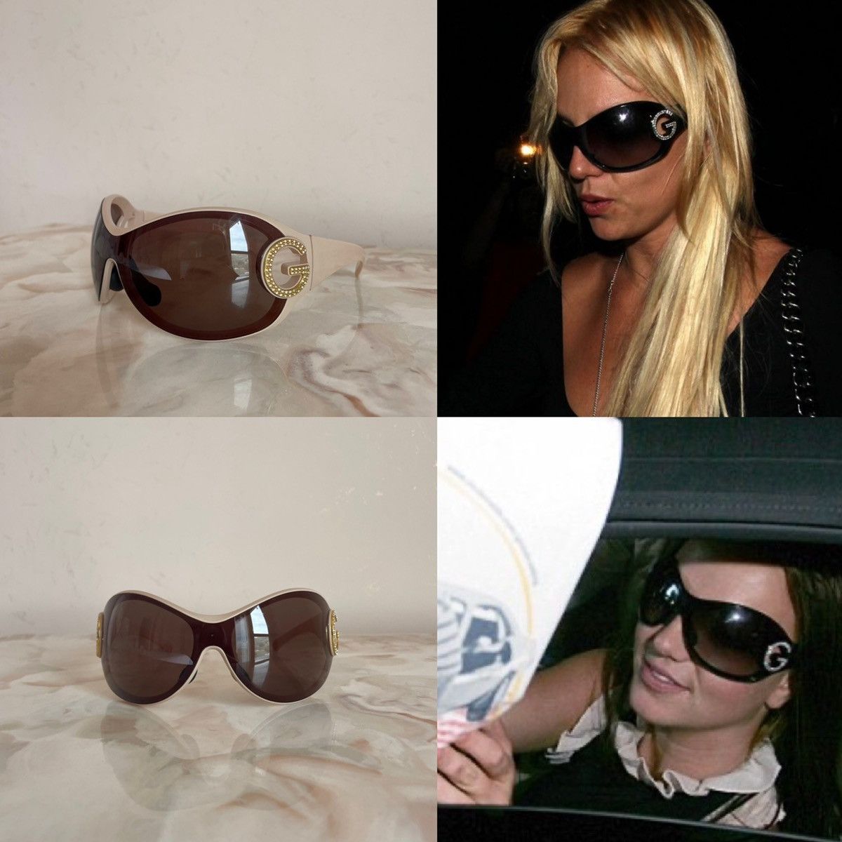 Dolce & Gabbana Iconic 2007 D&G crystal embellished shield sunglasses ...