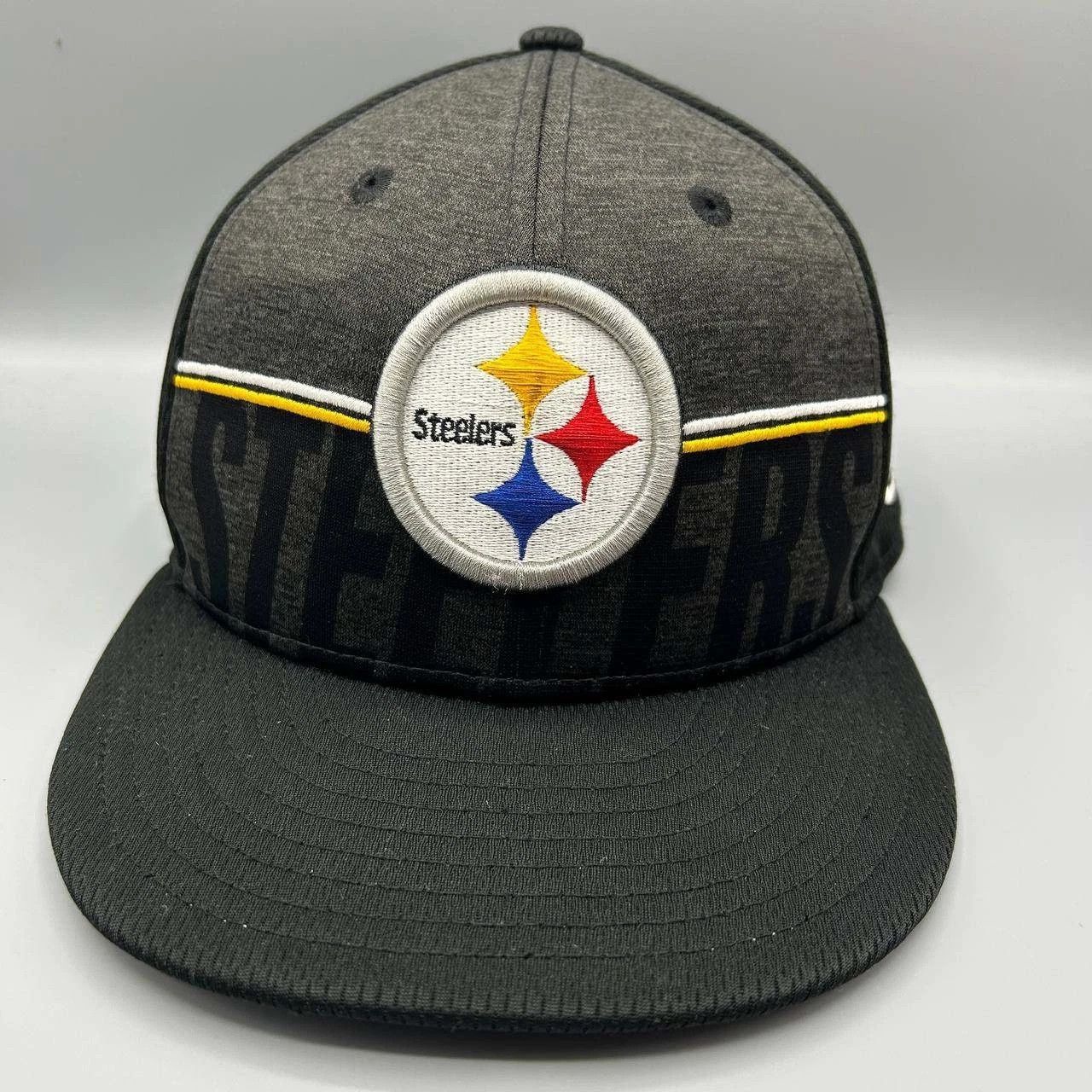 New Era Pittsburgh Steelers Hat Men Black Embroidered Snap Back Cap Size ONE SIZE - 1 Thumbnail