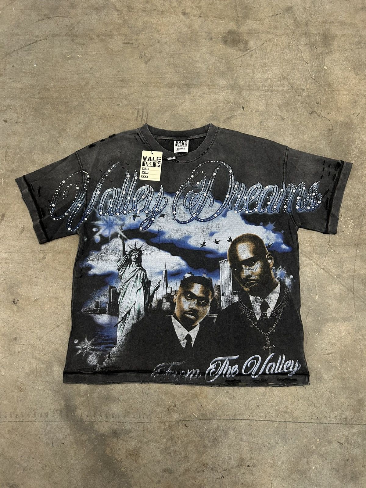 Vale Vale Lives Valley Forever White Makavale Tupac Tee Small New 