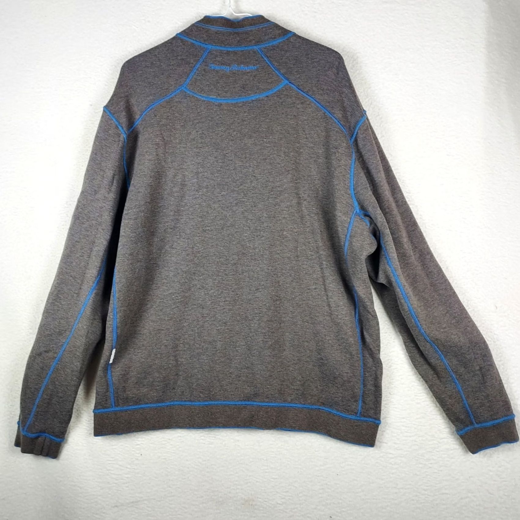 Tommy Bahama Tommy Bahama Reversible Quarter Zip Pullover Mens Blue Sweater Size US M / EU 48-50 / 2 - 3 Thumbnail