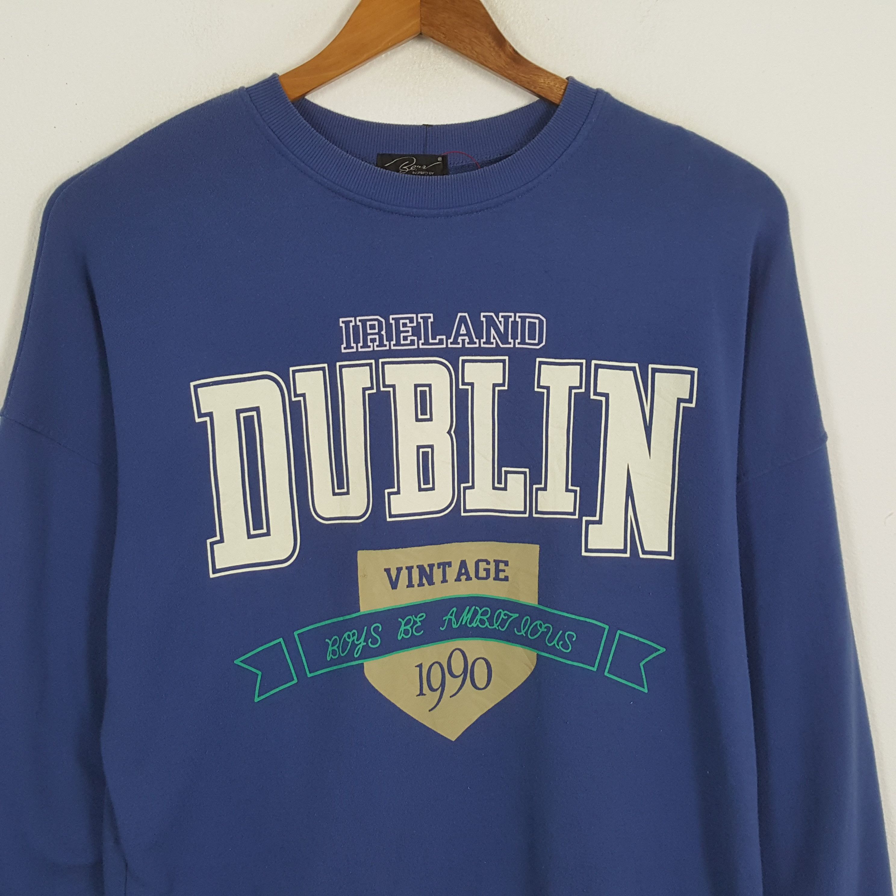 Vintage Vintage IRELAND DUBLIN Europe Country Promo Sweatshirts Size US XL / EU 56 / 4 - 2 Thumbnail