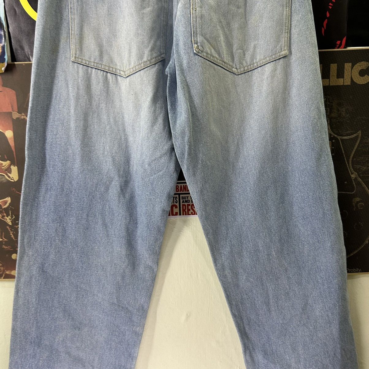 Vintage Vintage Japanese Denim Washed Blue Baggy Jeans Size US 28 / EU 44 - 8 Thumbnail