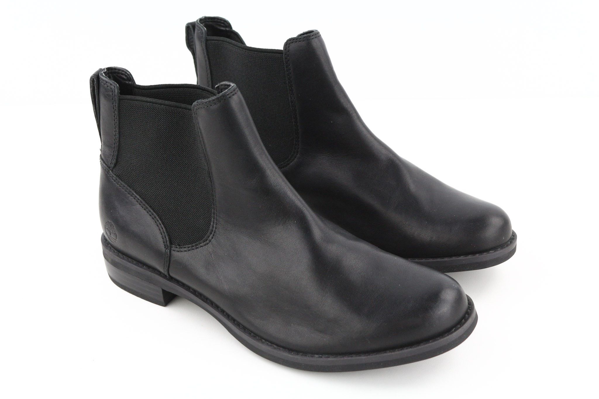 Timberland A1KHL UK6.5 Black Leather Side Panels Mid Boots 79951 Size US 7 / IT 37 - 1 Thumbnail