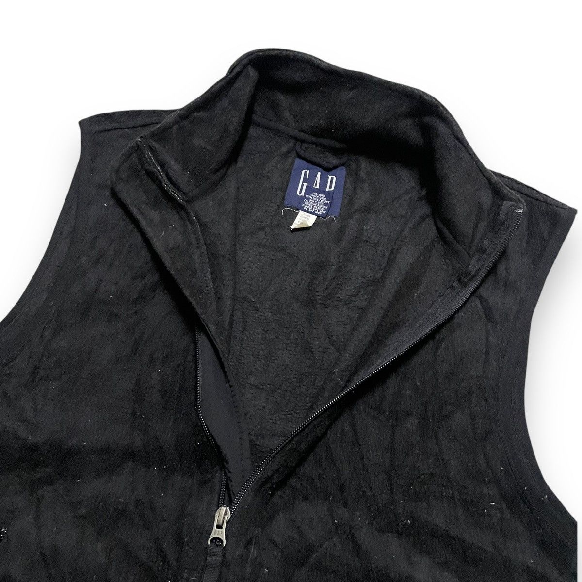 Gap Vintage All Black Fleece Gap Tactical Vest Size US L / EU 52-54 / 3 - 5 Thumbnail