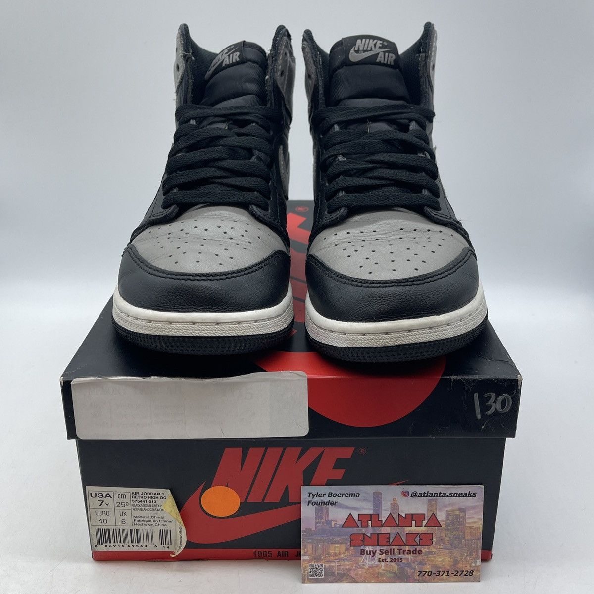 Jordan Brand Air Jordan 1 high shadow Size US 7 / EU 40 - 2 Thumbnail