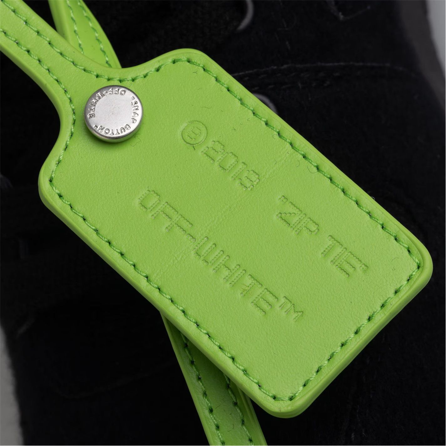 Off-White o1g2r1mq0125 Office Wool Trainers in Black & Green Size US 5.5 / IT 35.5 - 6 Thumbnail