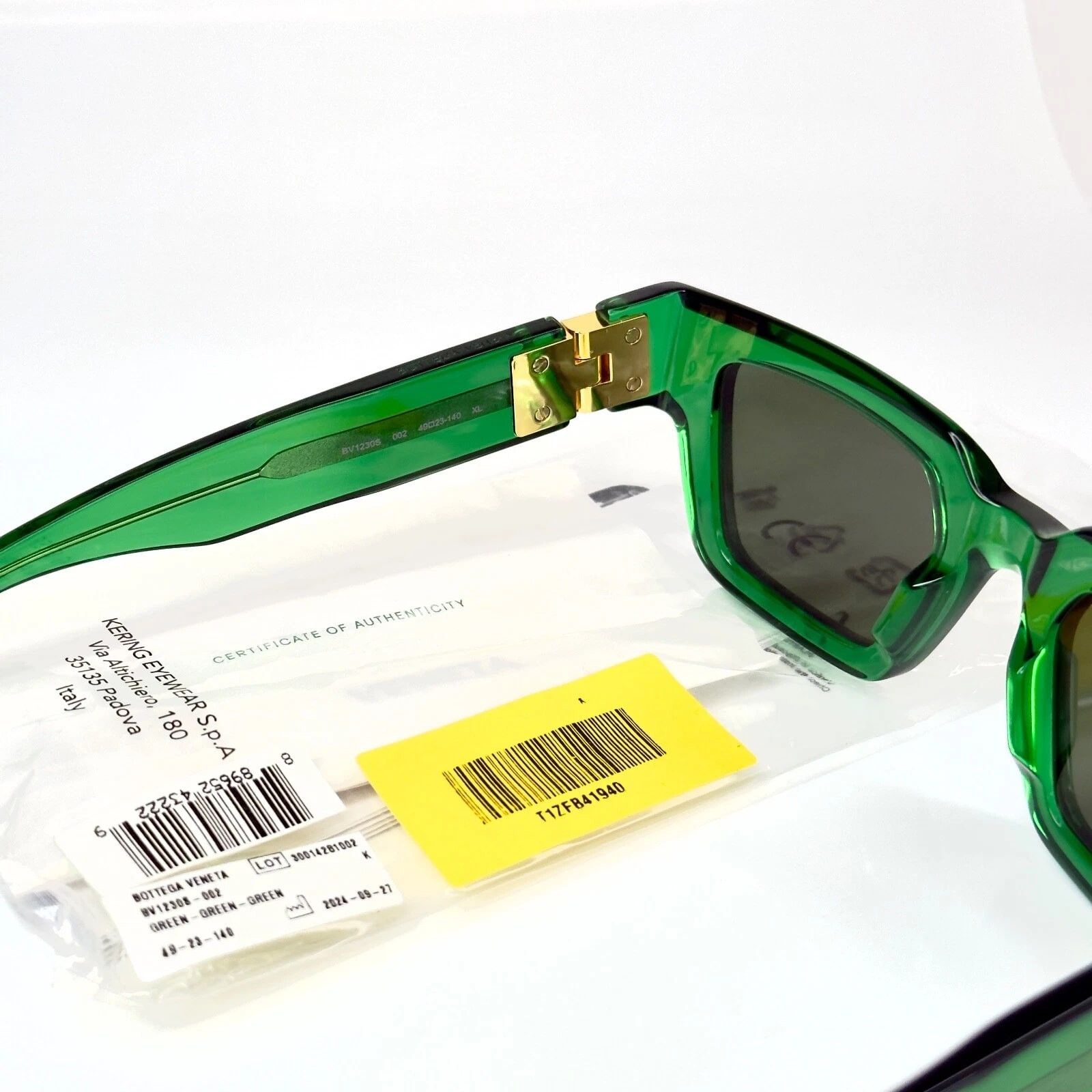 Bottega Veneta BOTTEGA VENETA HINGE BV1230S Transparent Sunglass 1230 002 Size ONE SIZE - 9 Thumbnail