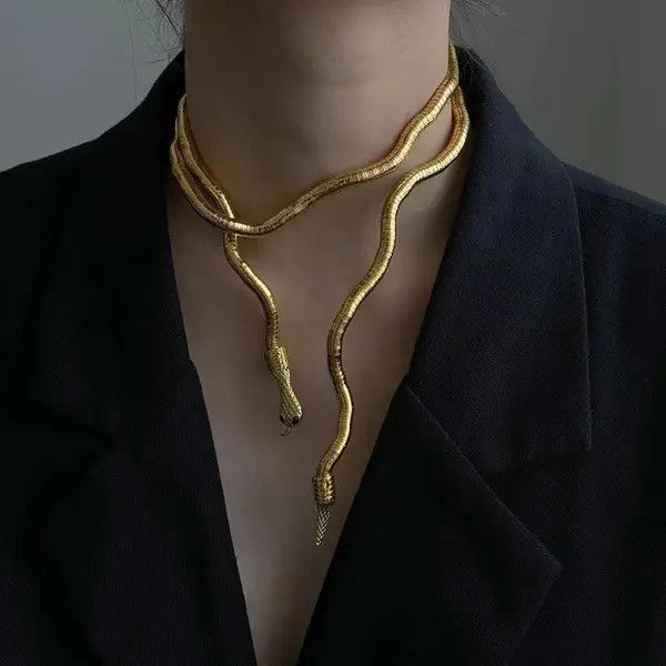 Japanese Brand × Vintage Jewelry Snake Necklace Hot Selling Size ONE SIZE - 4 Thumbnail