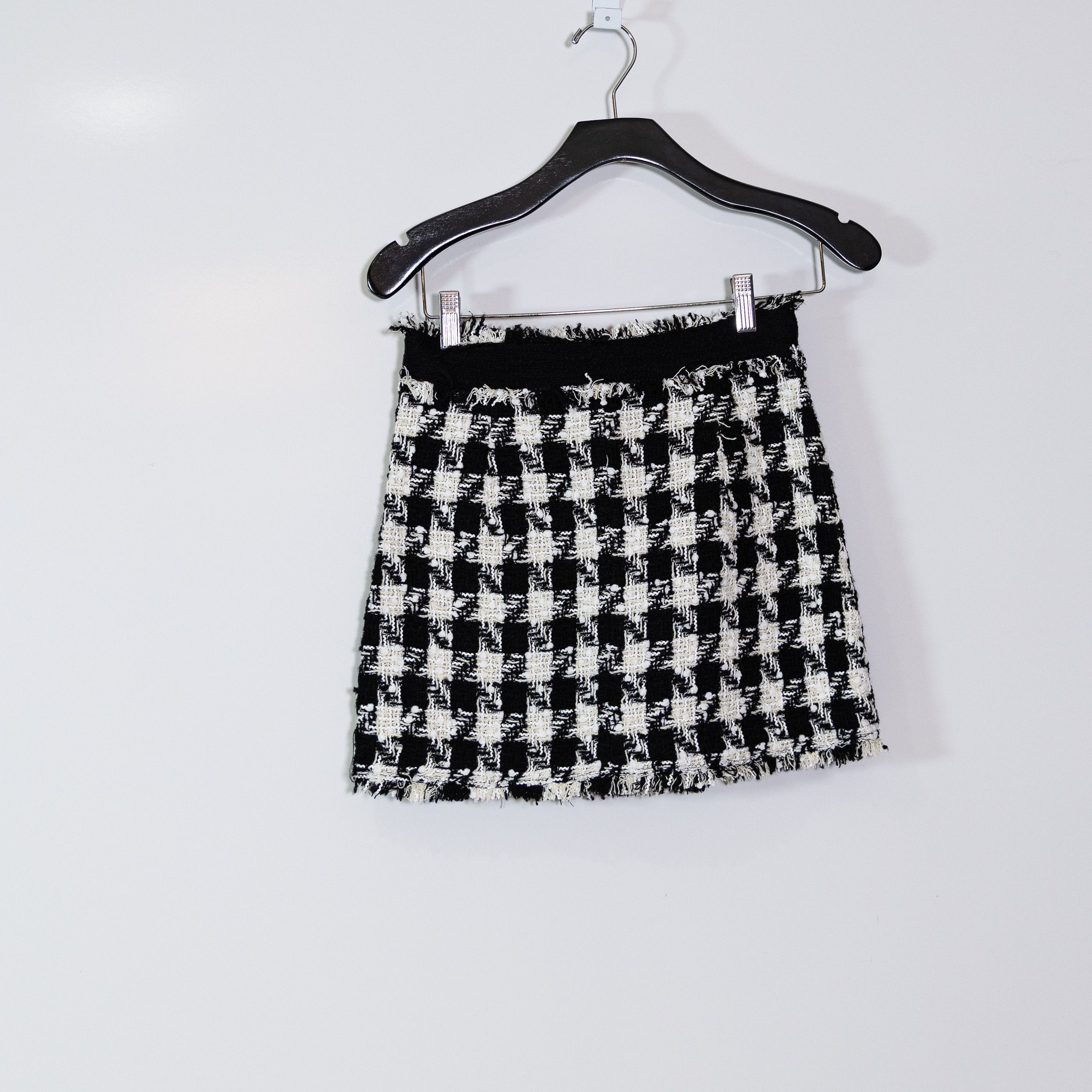 Zara Zara Black White Gingham Check Plaid Size 25" / US 0 / IT 36 - 3 Thumbnail