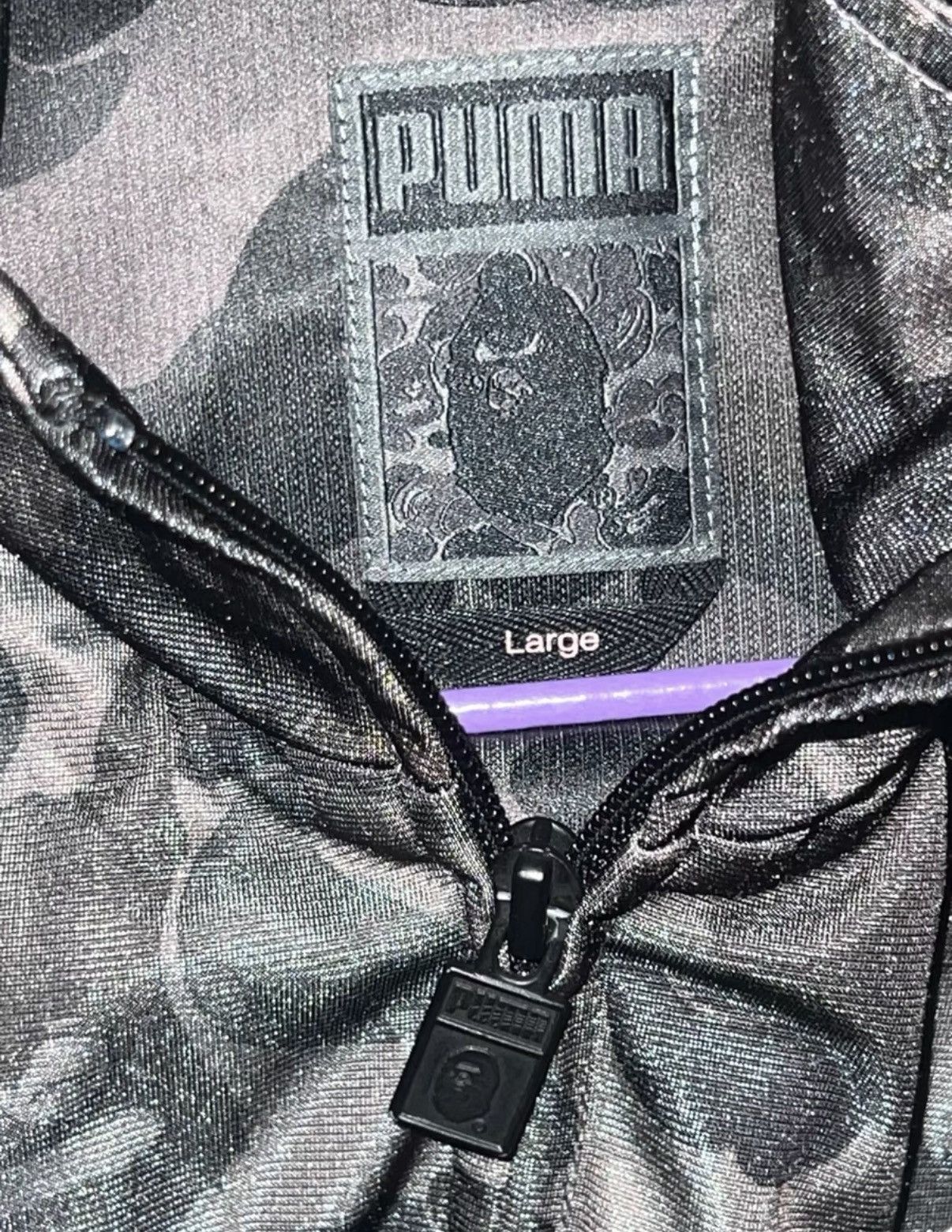 Bape BAPE x PUMA F.C. black grey camo jacket Size US L / EU 52-54 / 3 - 3 Thumbnail
