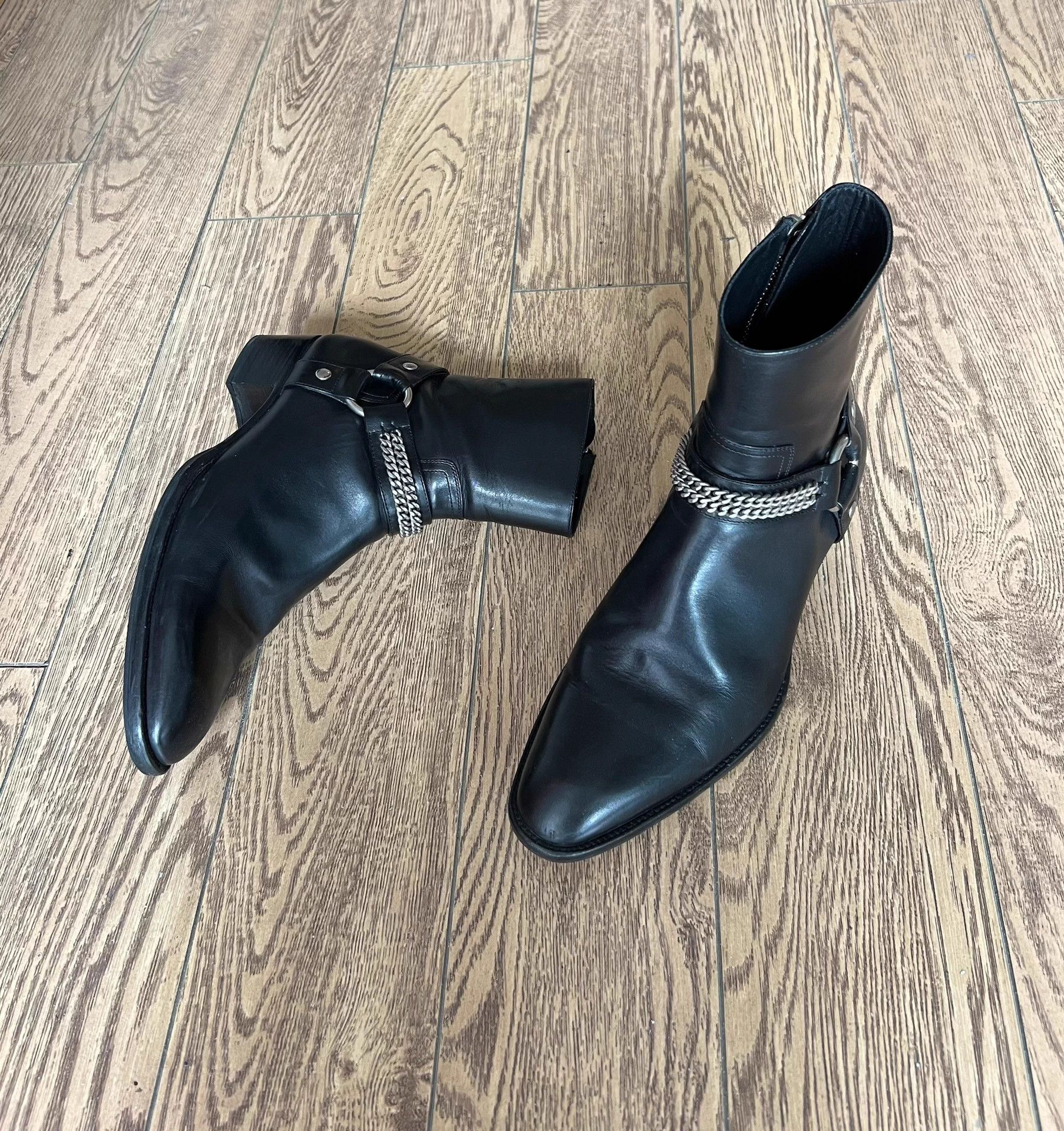 Saint Laurent Paris Saint Laurent Original Chain Boots (SLP) Size US 7 / EU 40 - 2 Thumbnail