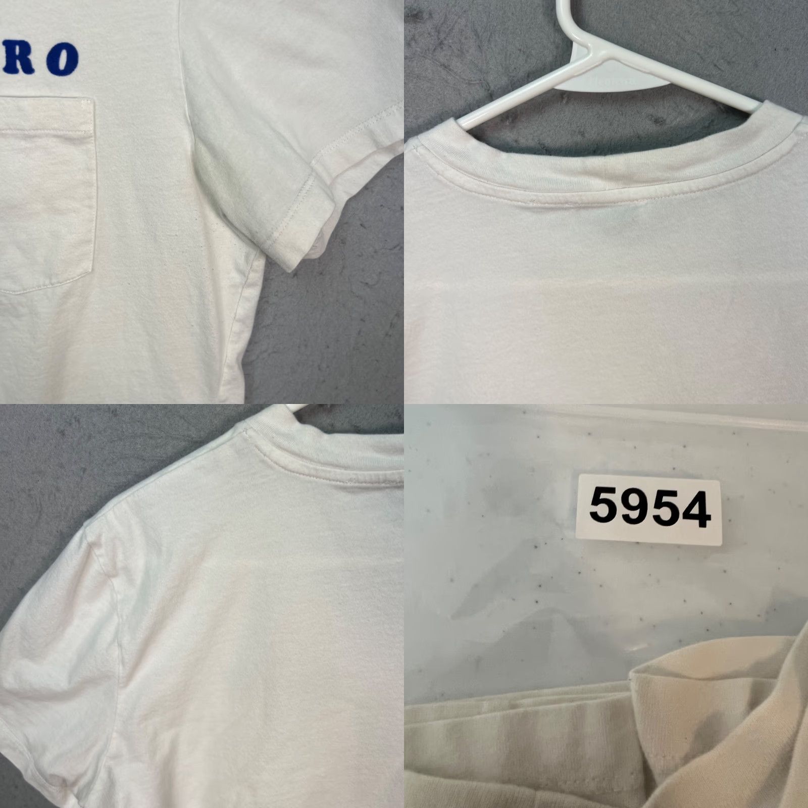 Sandro Sandro Shirt Womens M White "Hero" Graphic Pocket T-Shirt 100% Cotton Size M / US 6-8 / IT 42-44 - 8 Thumbnail