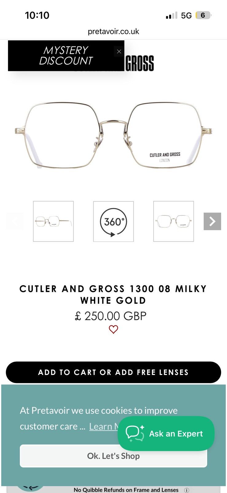 Cutler and Gross Cutler & Gross - M1300 Oversized Glasses 56mm Size ONE SIZE - 1 Thumbnail