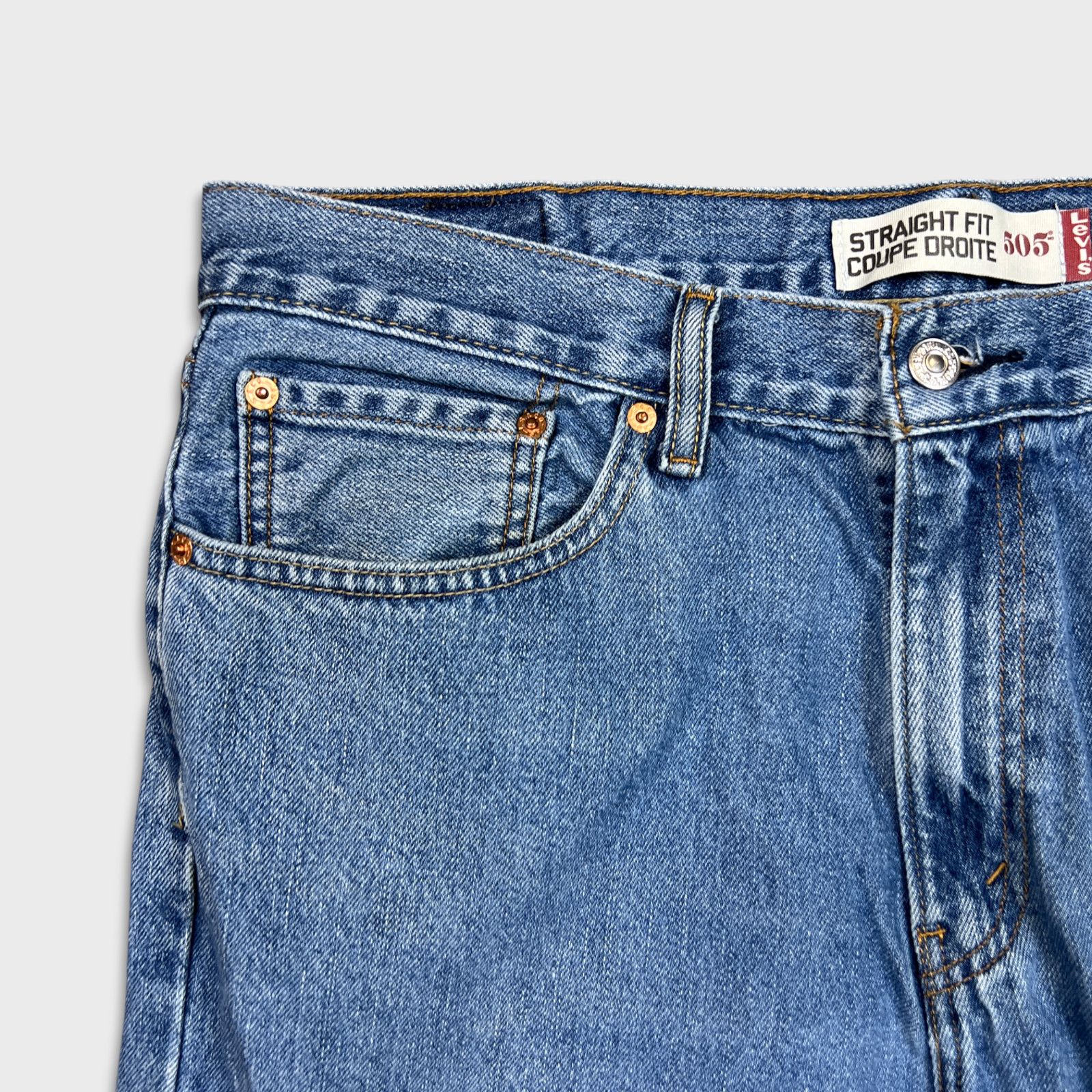 Levi's × Vintage Levi's 505 Jeans 36x30 Regular Straight Fit Classic Denim Size US 36 / EU 52 - 3 Thumbnail