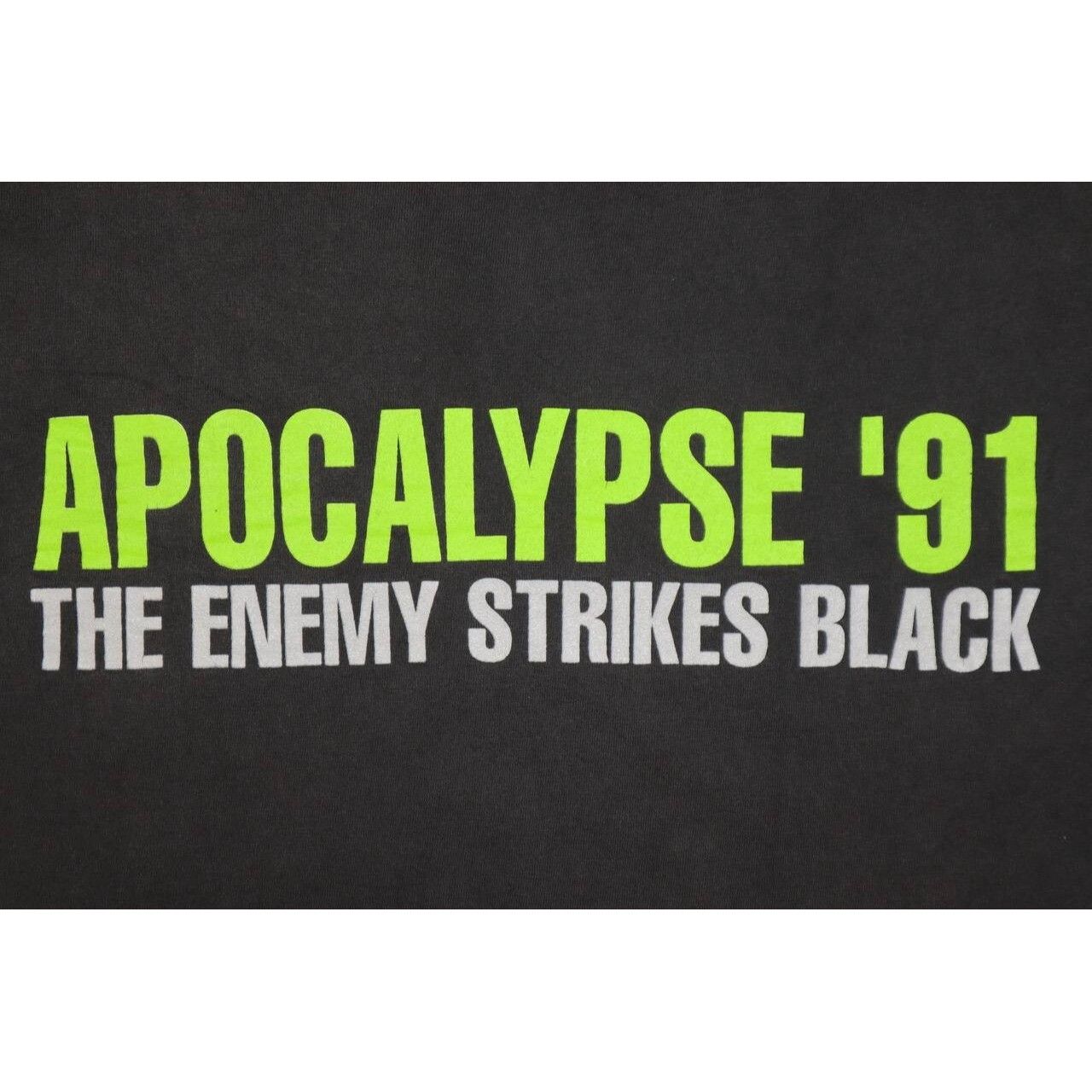 Vintage VTG 1991 Public Enemy Apocalypse 91 Rap Tee XL Black Hip Hop Size US XL / EU 56 / 4 - 4 Thumbnail