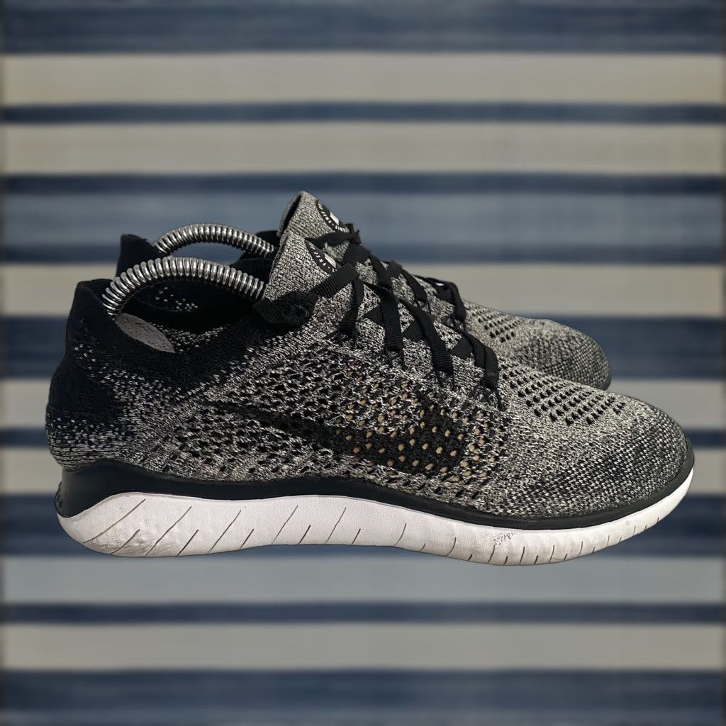 Nike Nike Free RN Flyknit 2018 Oreo Sneaker Size US 6 / IT 36 - 1 Thumbnail