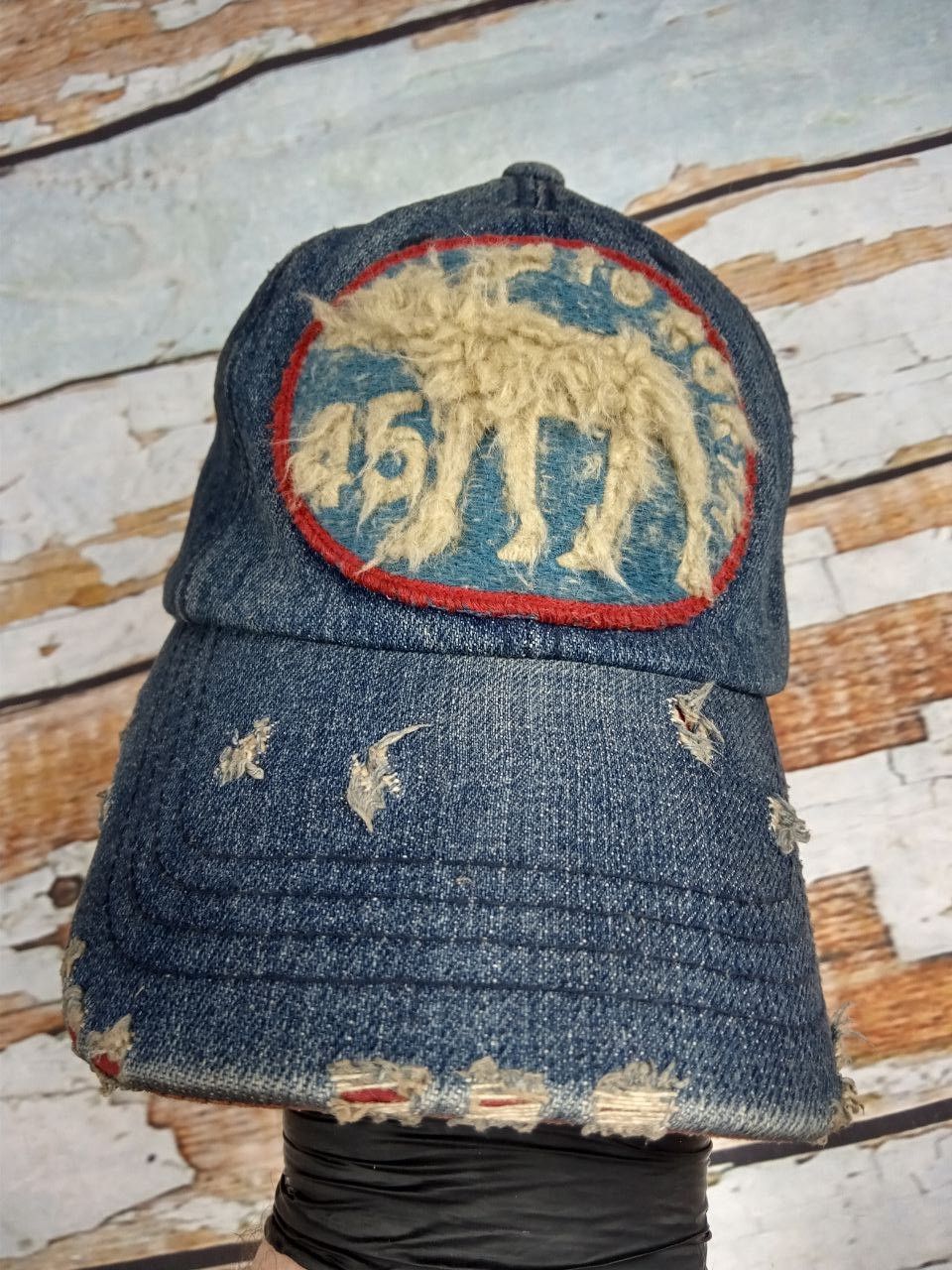 Japanese Brand Vintage Y2K JCap & Co 45 To North Denim Distressed Cap Size ONE SIZE - 1 Thumbnail