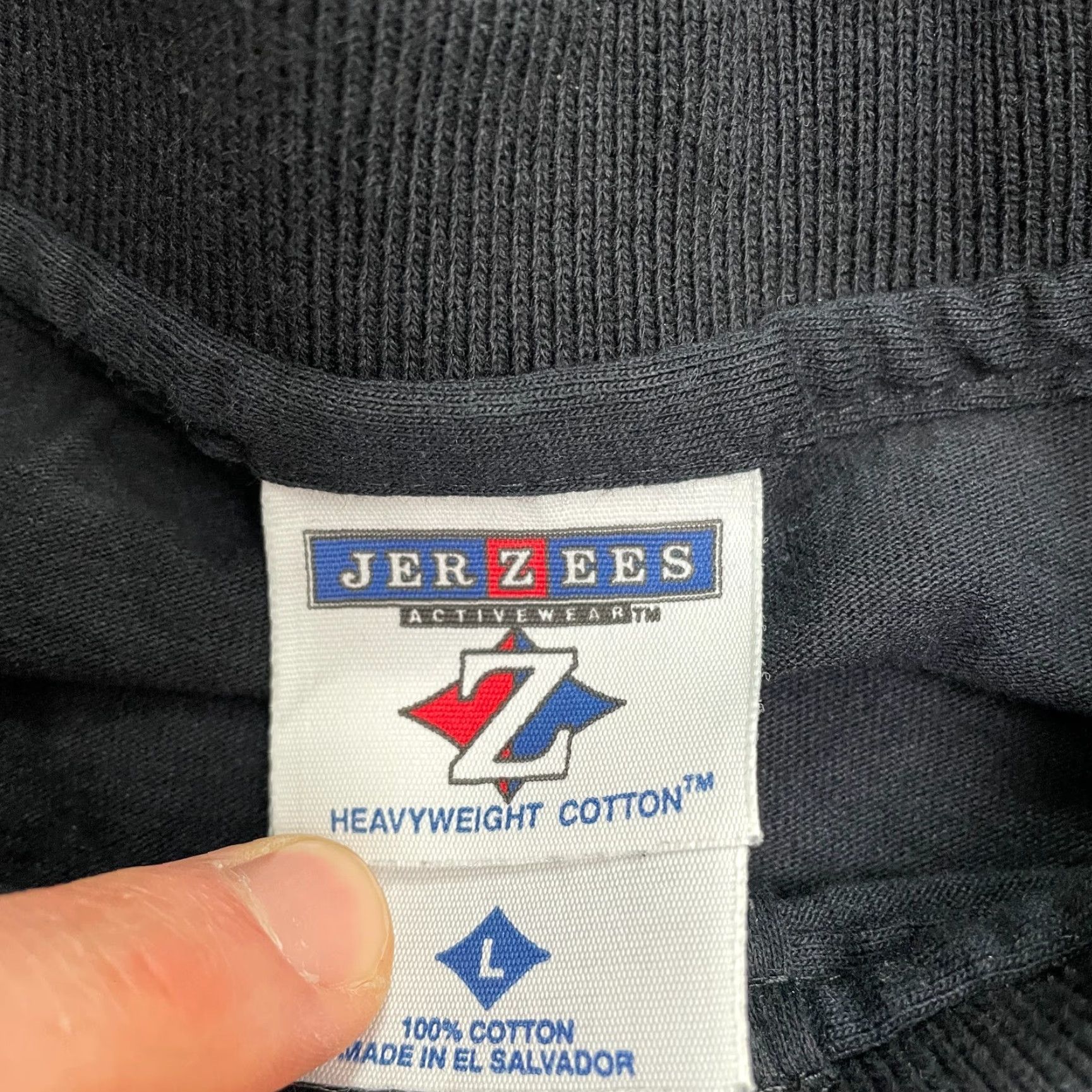 Jerzees Jerzees Shirt Men Large Black Heavyweight Cotton Short Sleeve Casual Mens Size US L / EU 52-54 / 3 - 5 Thumbnail