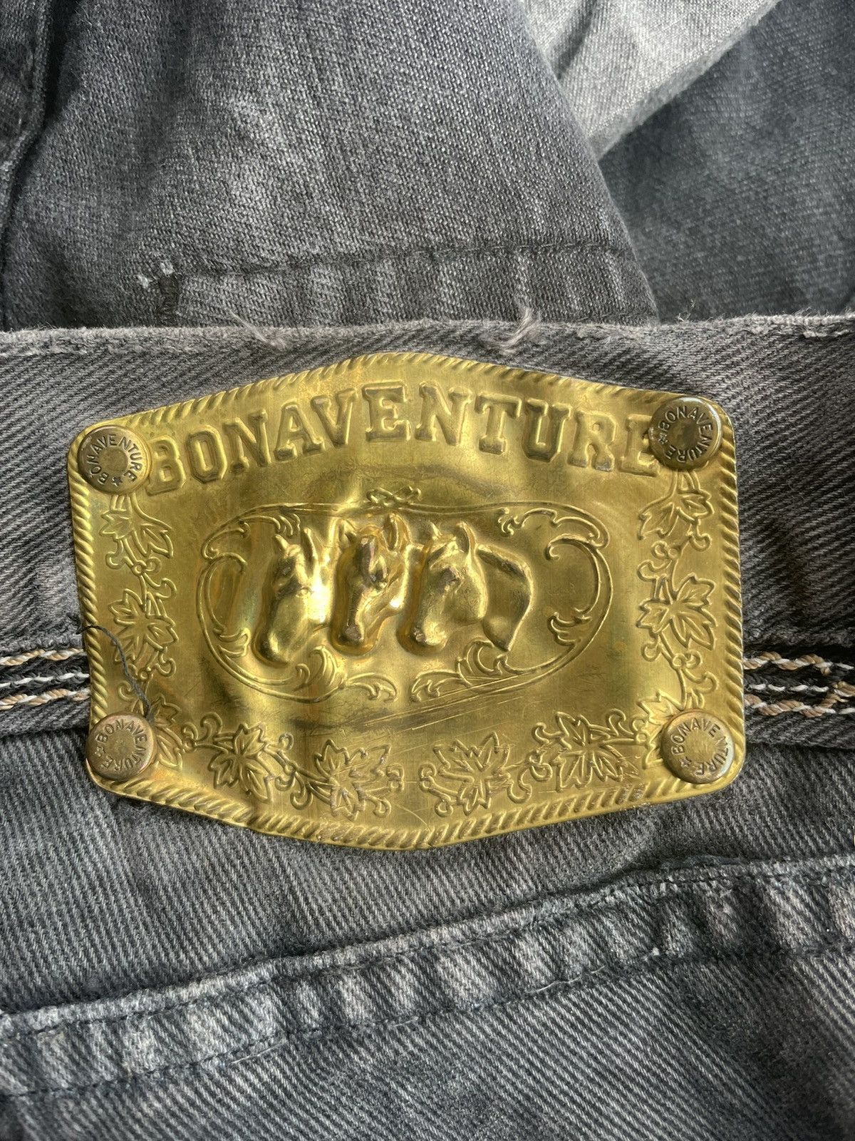 Designer Vintage Bonaventure Distresed Denim Size US 35 - 12 Thumbnail