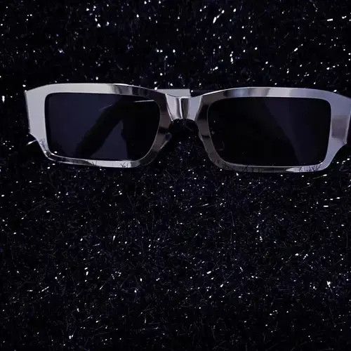 Designer × Vintage Retro silver Cyberpunk sunglasses Size ONE SIZE - 3 Thumbnail