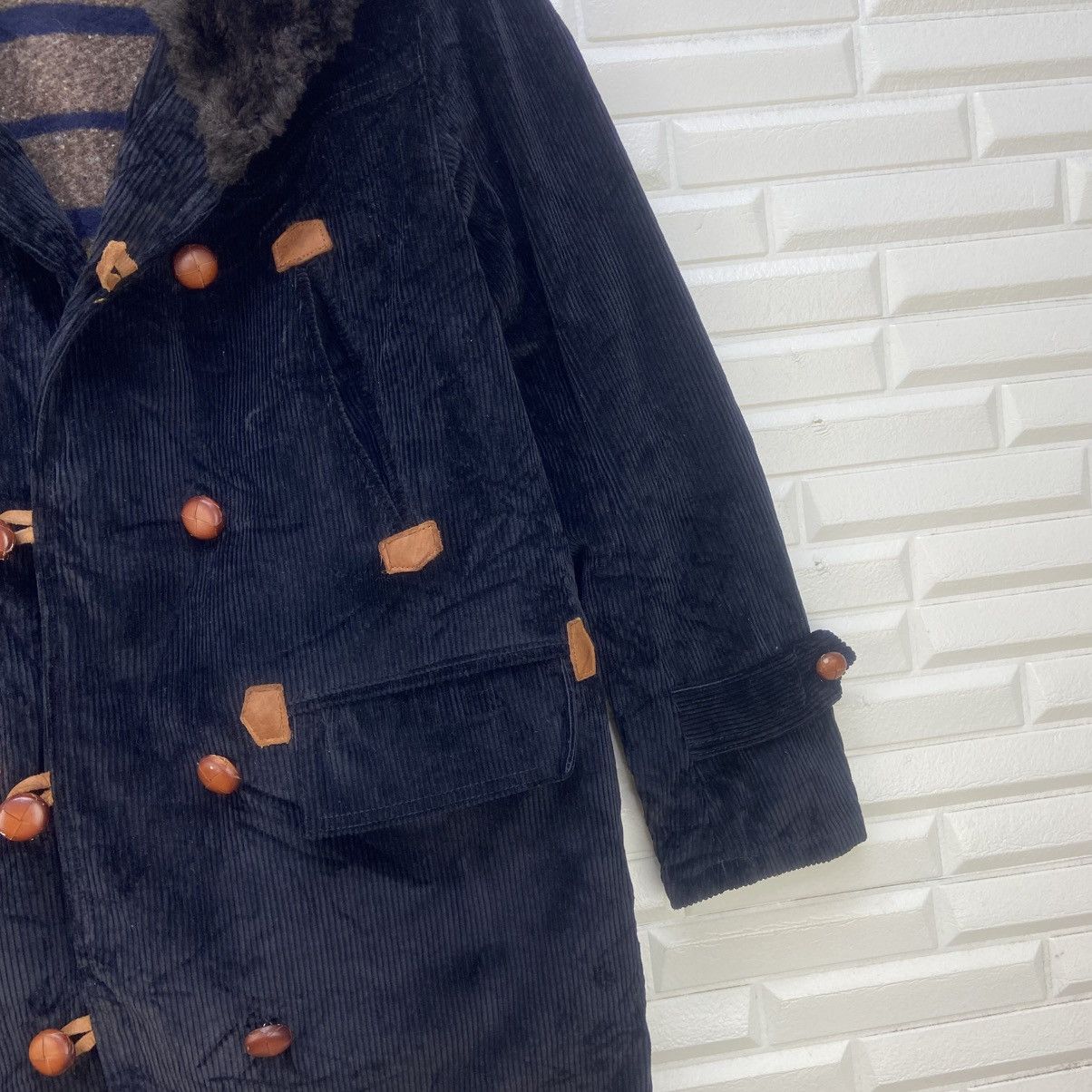 Vintage Vintage Vincent et Mireille Faux Fur Corduroy Heavy Coat Size US XS / EU 42 / 0 - 5 Thumbnail
