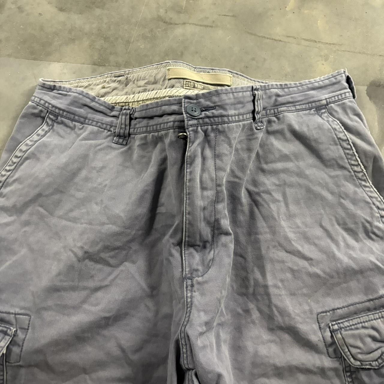 Vintage Crazy Vintage Y2K/2000s Baggy Light Blue Streetwear Skater Cargo Shorts! Size 38 Size US 38 / EU 54 - 2 Thumbnail