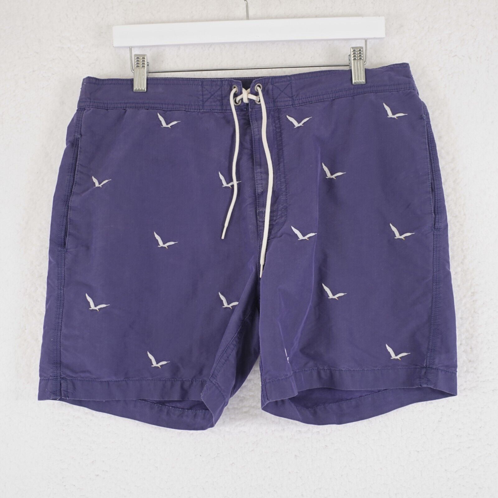 Polo Ralph Lauren Polo Ralph Lauren Blue Medium Seagull Drawstring Lined Swim Size US 34 / EU 50 - 1 Thumbnail