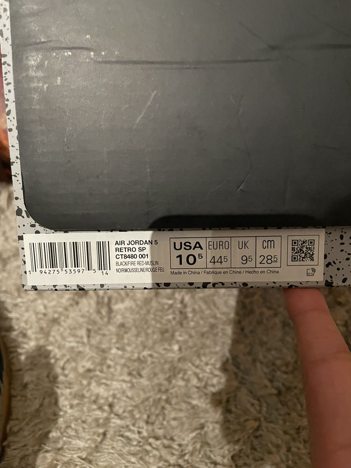 Jordan Brand × Off-White OFF WHITE x Jordan 5 Muslin Size US 10.5 / EU 43-44 - 21 Thumbnail