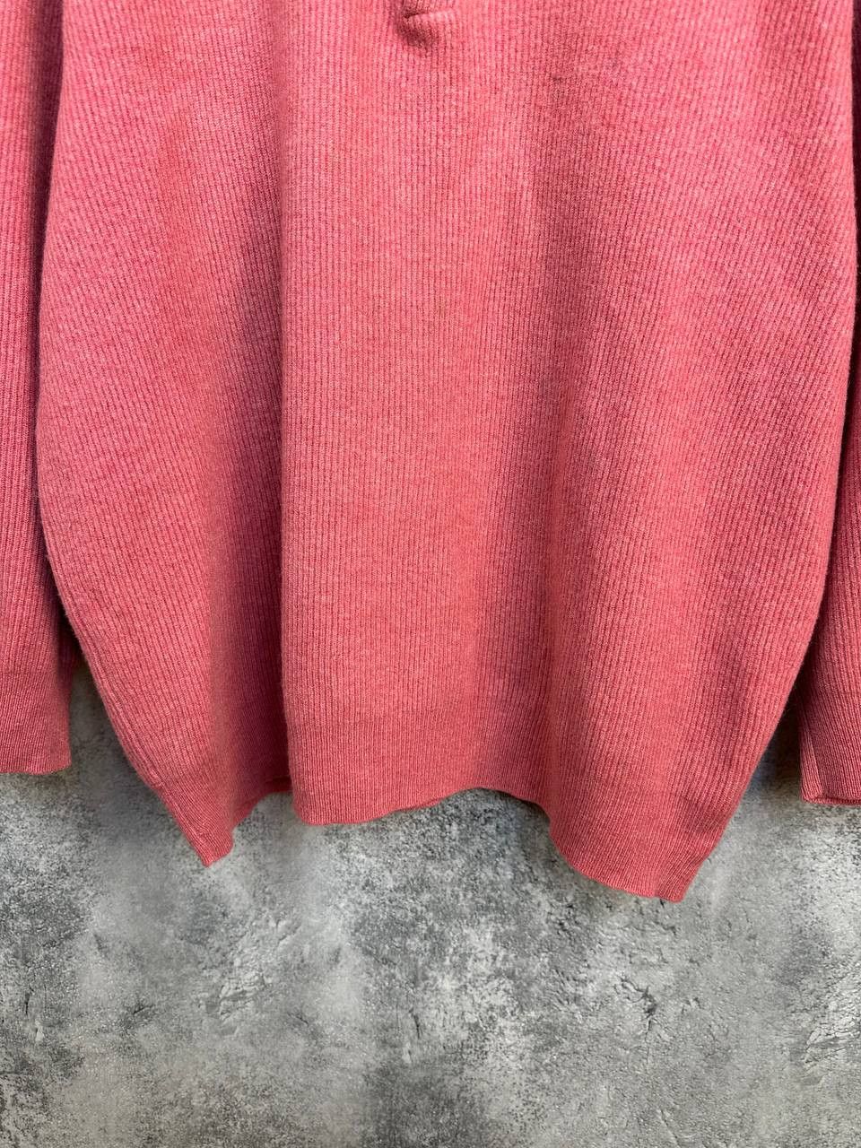 Cruciani Cruciani Cashmere Polo Sweater Ribbed 100% Cashmere Pink Size US L / EU 52-54 / 3 - 7 Thumbnail