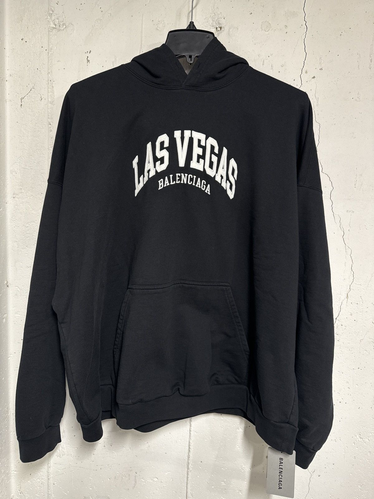 image of Balenciaga Cities Las Vegas Hoodie in Black, Men's (Size 2XL)