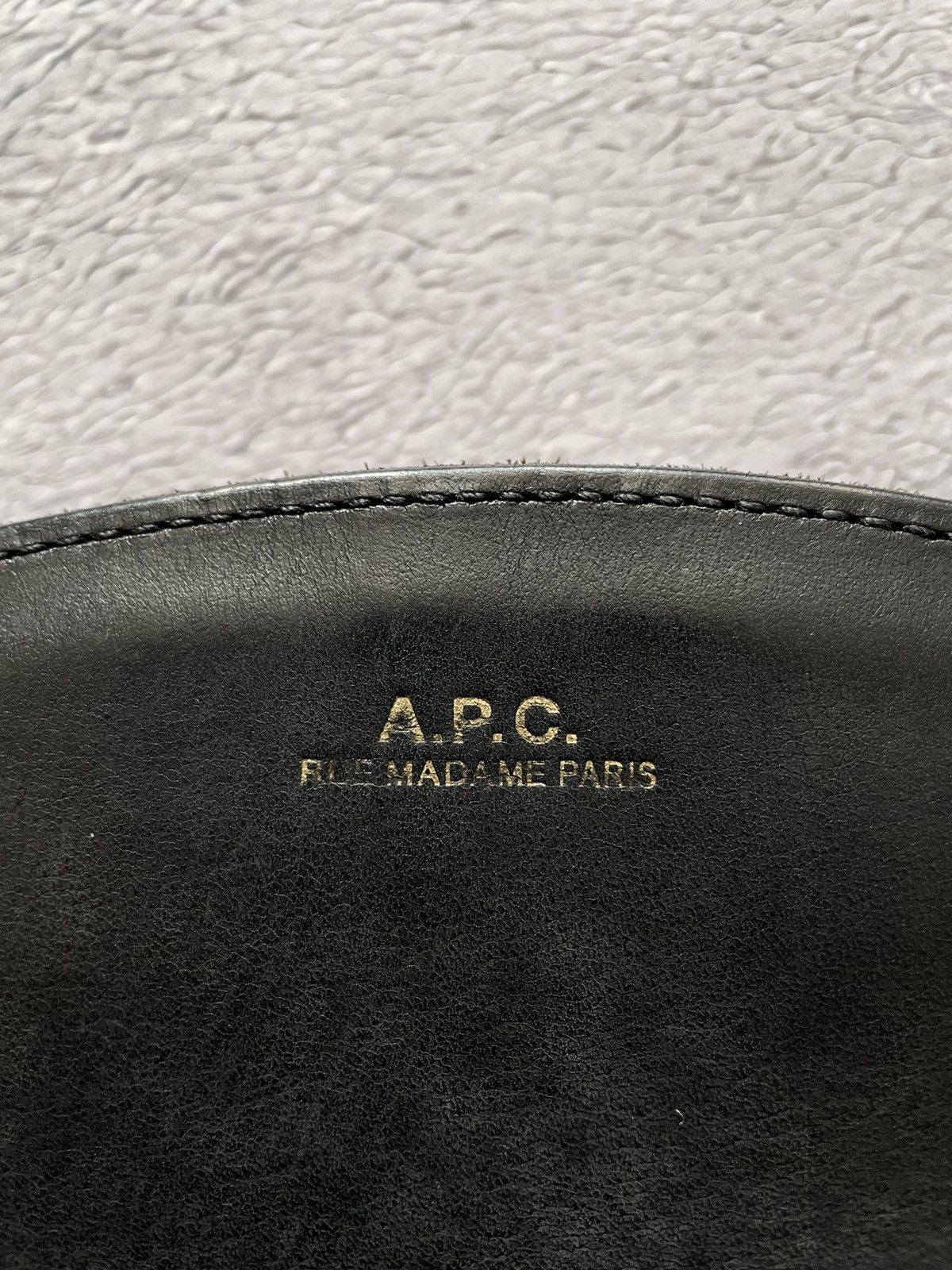 A.P.C. Luxury A.P.C Demi Lune Bag Black Leather Zipper Crossbody Size ONE SIZE - 3 Thumbnail