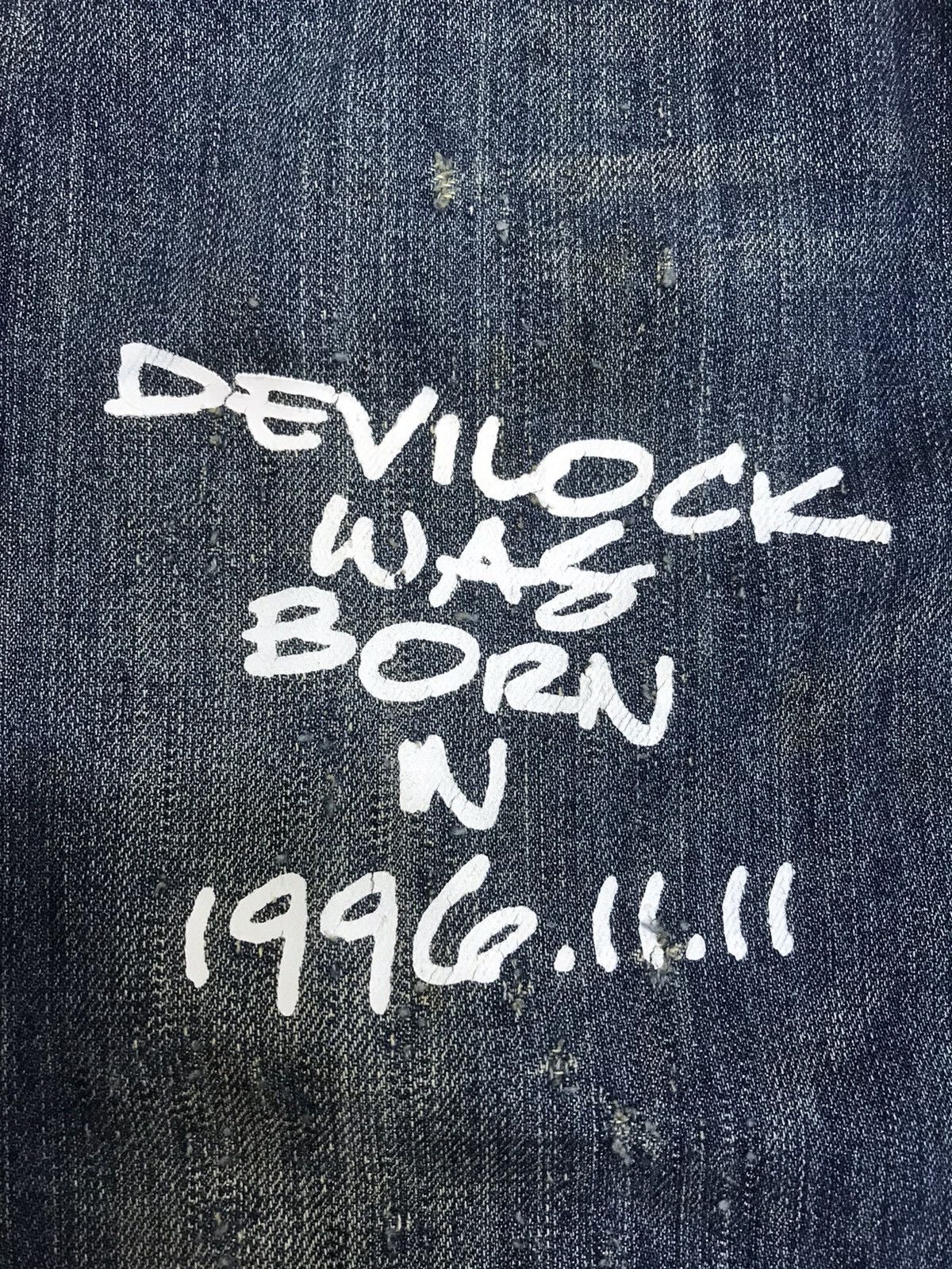 Devilock × Japanese Brand 💥90s Style💥DEVILOCK DISTRESSED DENIM F322 Size US 31 - 3 Thumbnail