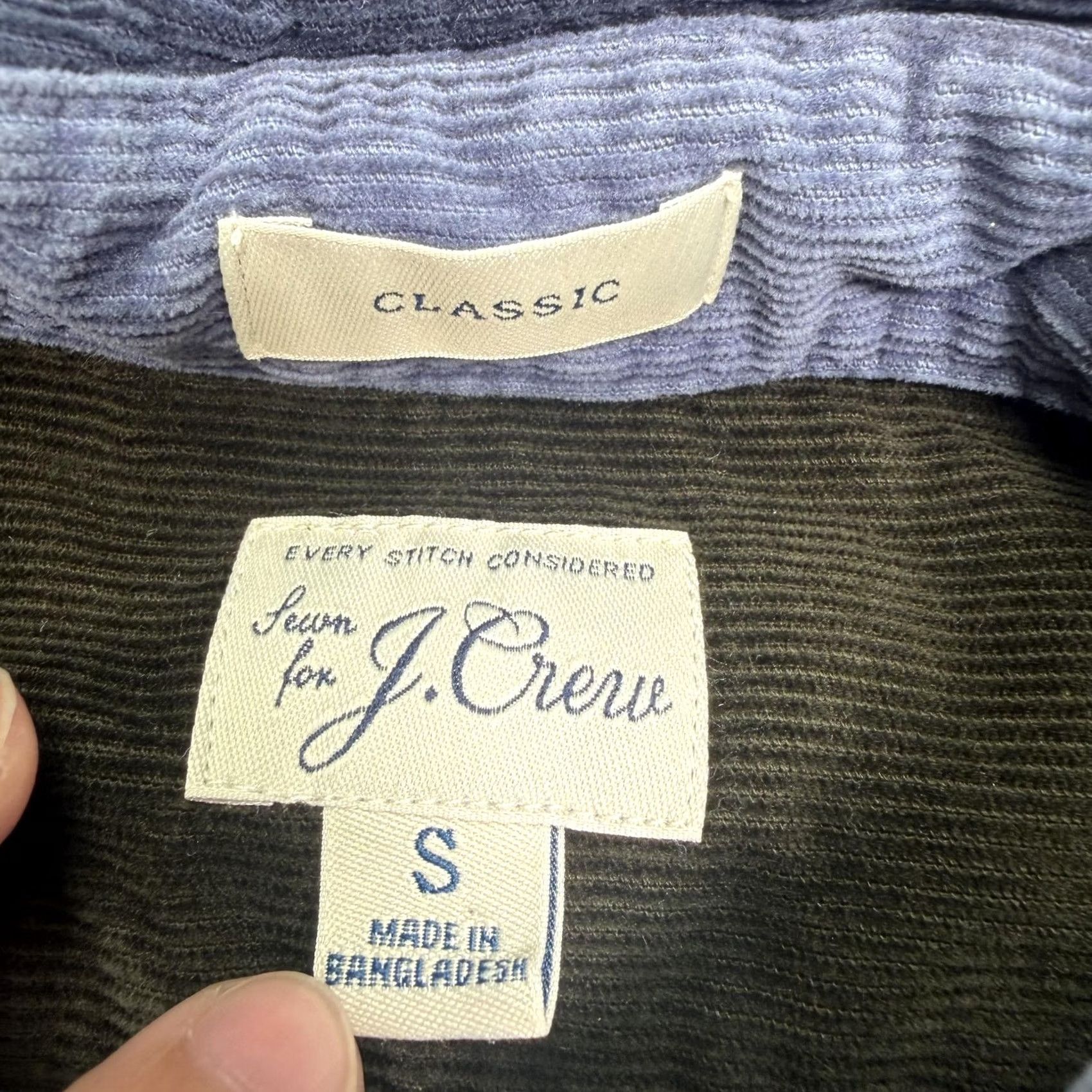 J.Crew J.Crew Shirt Mens Small Multicolor Corduroy Colorblock Long Sleeve Button Up Size US S / EU 44-46 / 1 - 2 Thumbnail