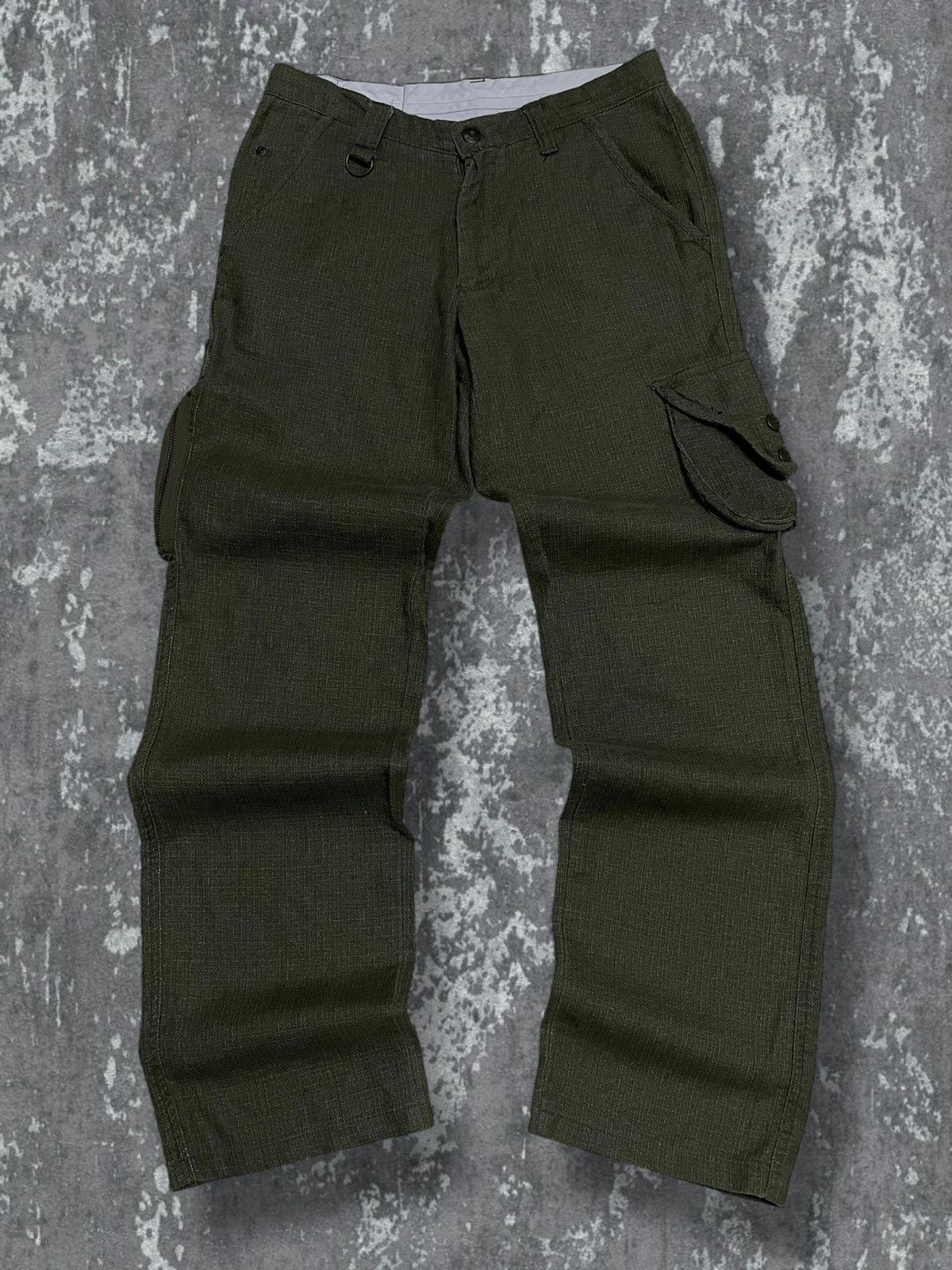 Japanese Brand Vintage Rare 90s Japan Spinner Bait Army Style Goa Cargo Size US 29 - 1 Thumbnail