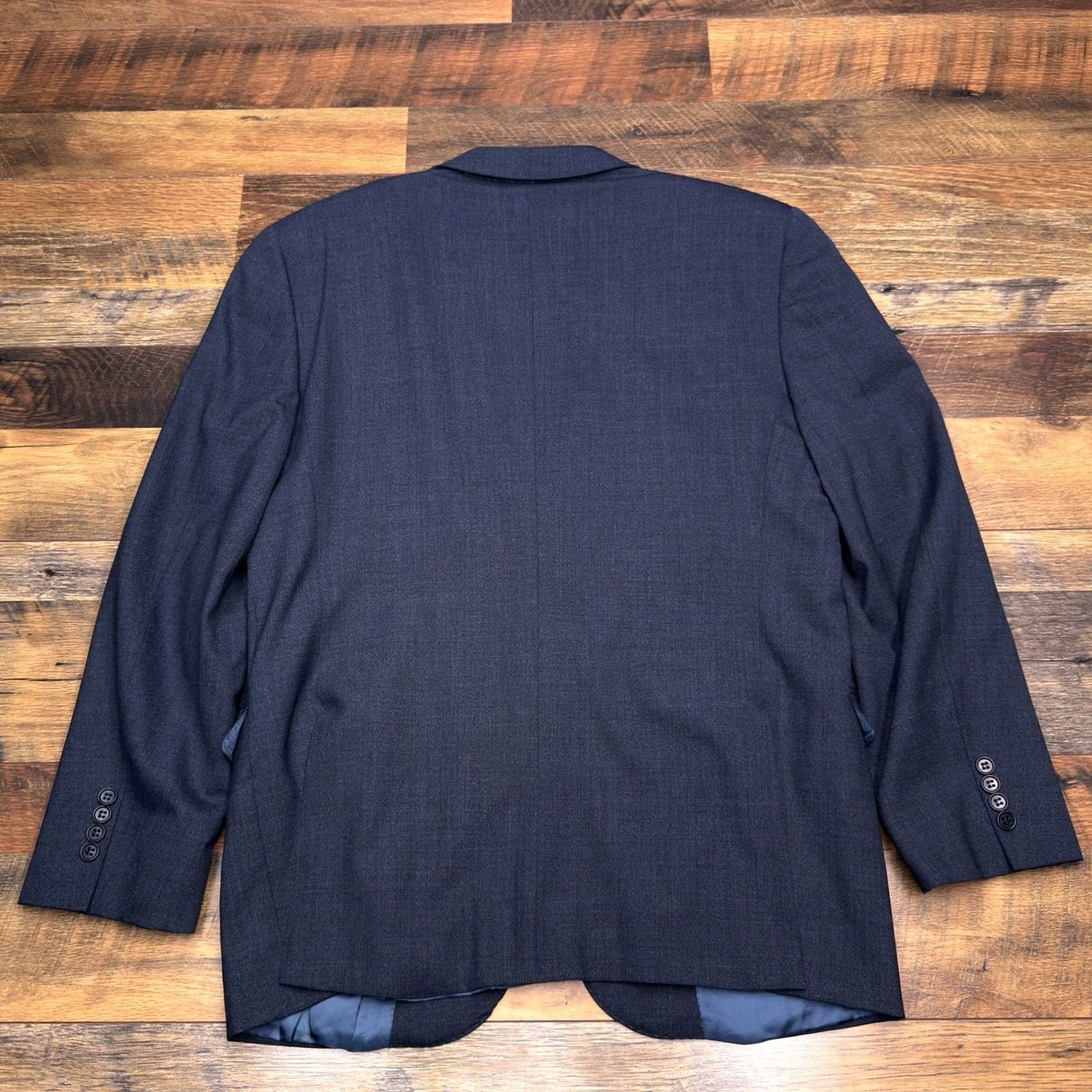 Canali Canali Suit Jacket Blazer Navy Wool Stretch 42R 52 Italy Size 42R - 2 Thumbnail