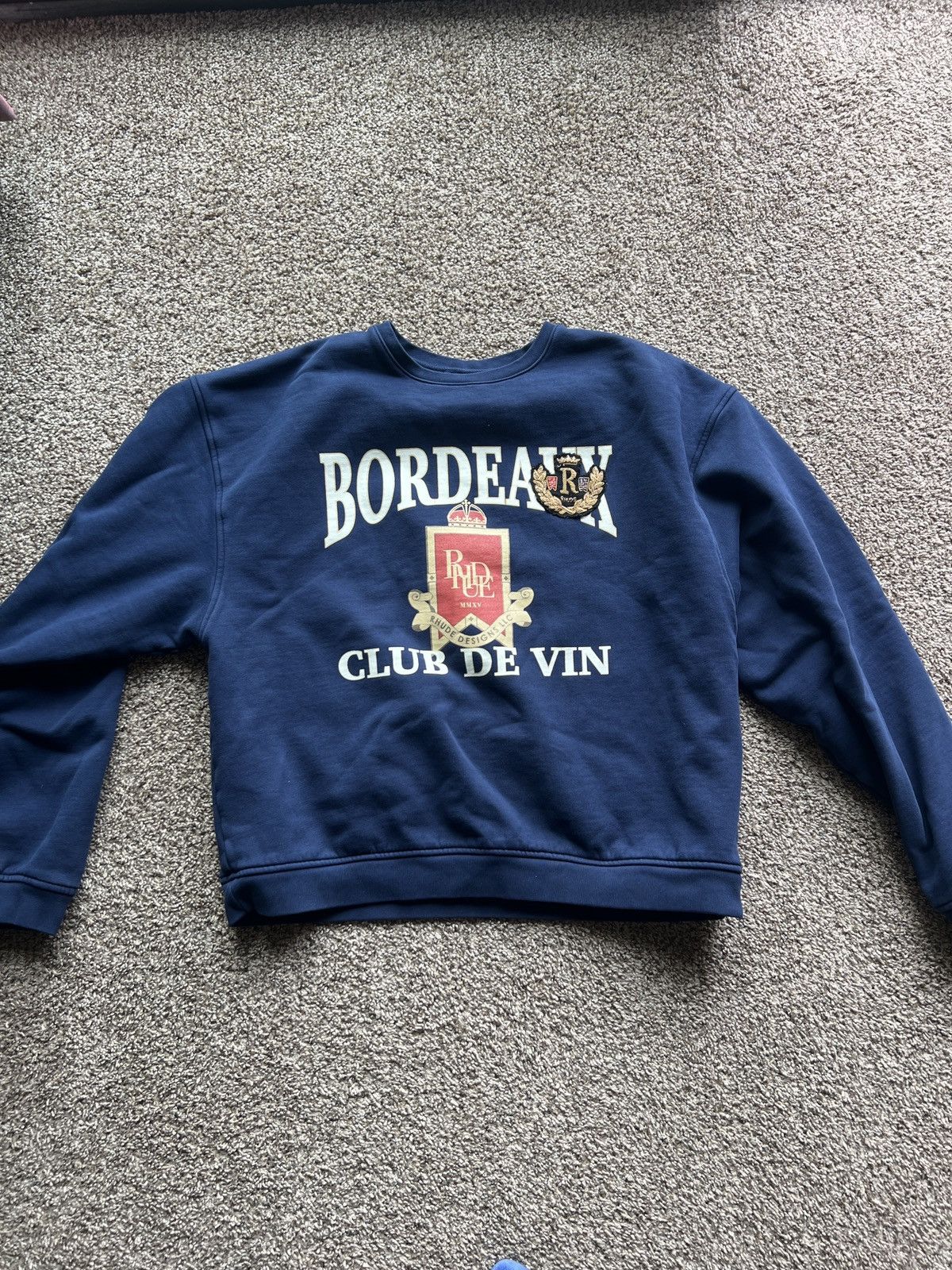 Rhude Rhude bordeaux crewneck sweater Size US XXL / EU 58 / 5 - 1 Thumbnail