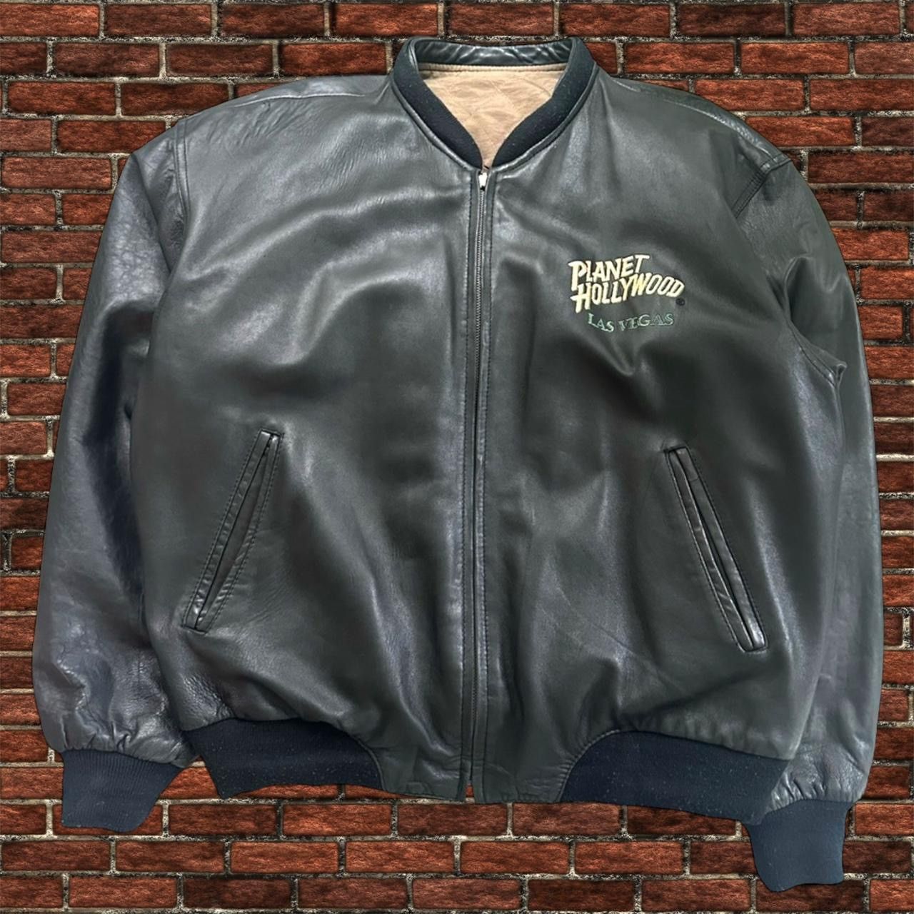 Planet Hollywood Vintage Planet Hollywood leather jacket Size US XL / EU 56 / 4 - 1 Thumbnail