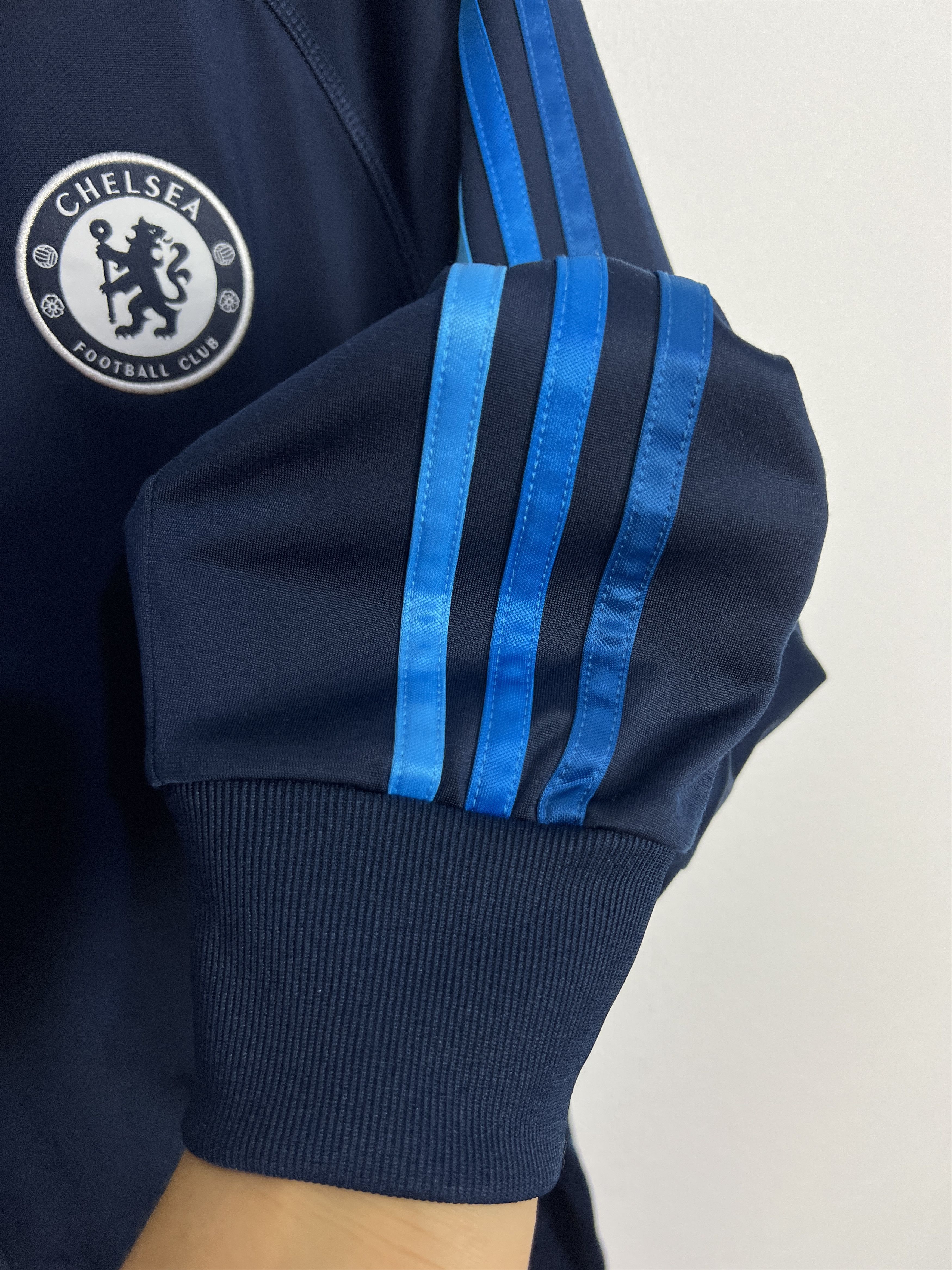 Adidas Vintage Chelsea Football Jacket Soccer Track Top Rare Zip Size US L / EU 52-54 / 3 - 5 Thumbnail