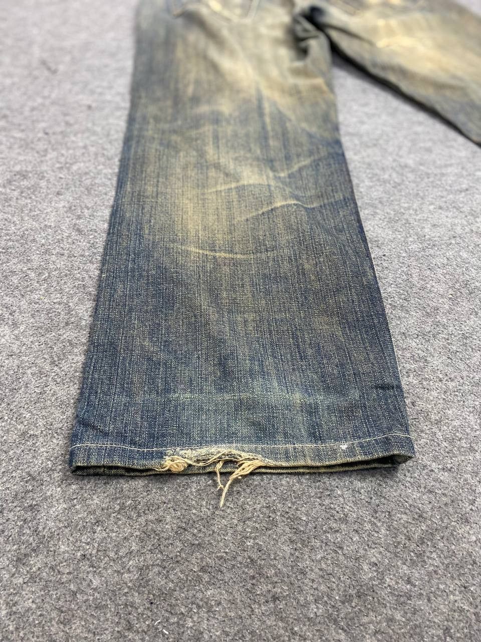 Levi's vintage levis 503 rusty distressed denim nice design Size US 35 - 7 Thumbnail