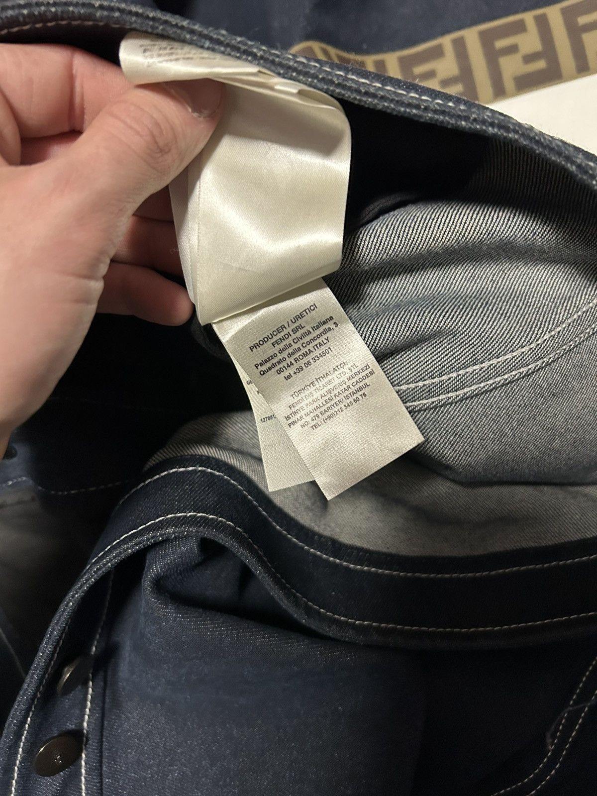 Fendi Fendi Roma denim jacket Size US XL / EU 56 / 4 - 8 Thumbnail