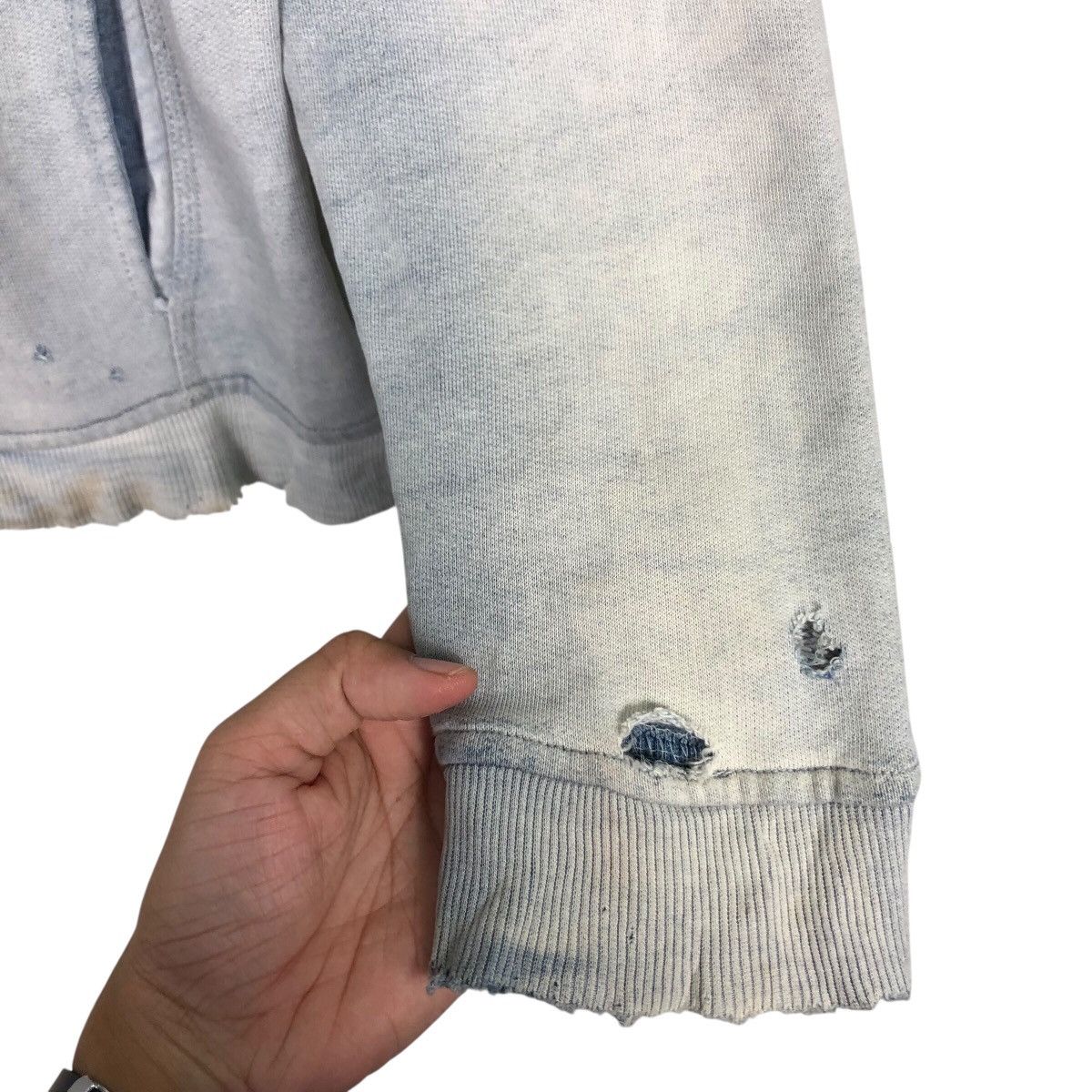 Diesel Diesel Washed Blue Full Zip Hoodie Size US S / EU 44-46 / 1 - 17 Thumbnail