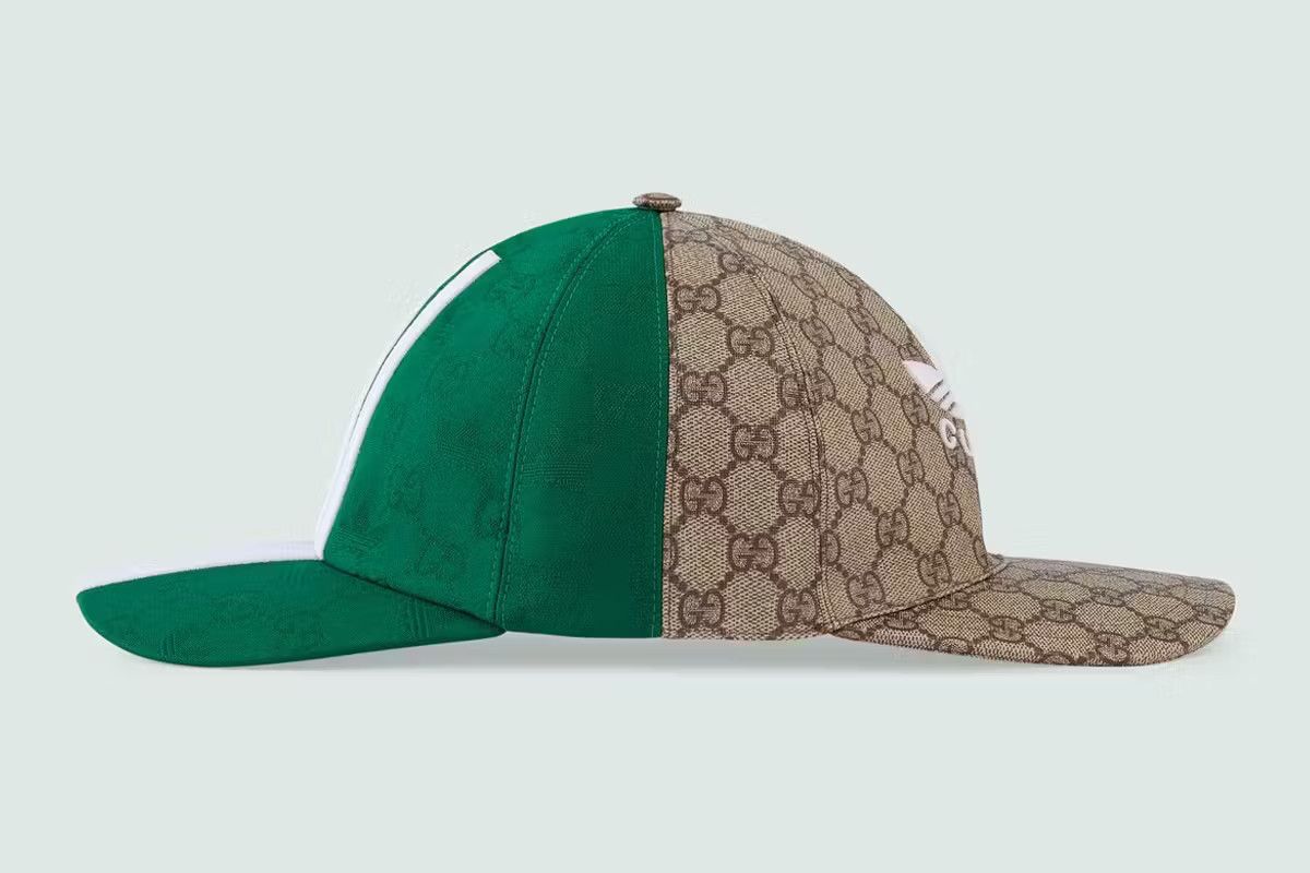 Gucci M - Gucci adidas Green Brown Double Sided Baseball Cap Hat Size ONE SIZE - 2 Thumbnail