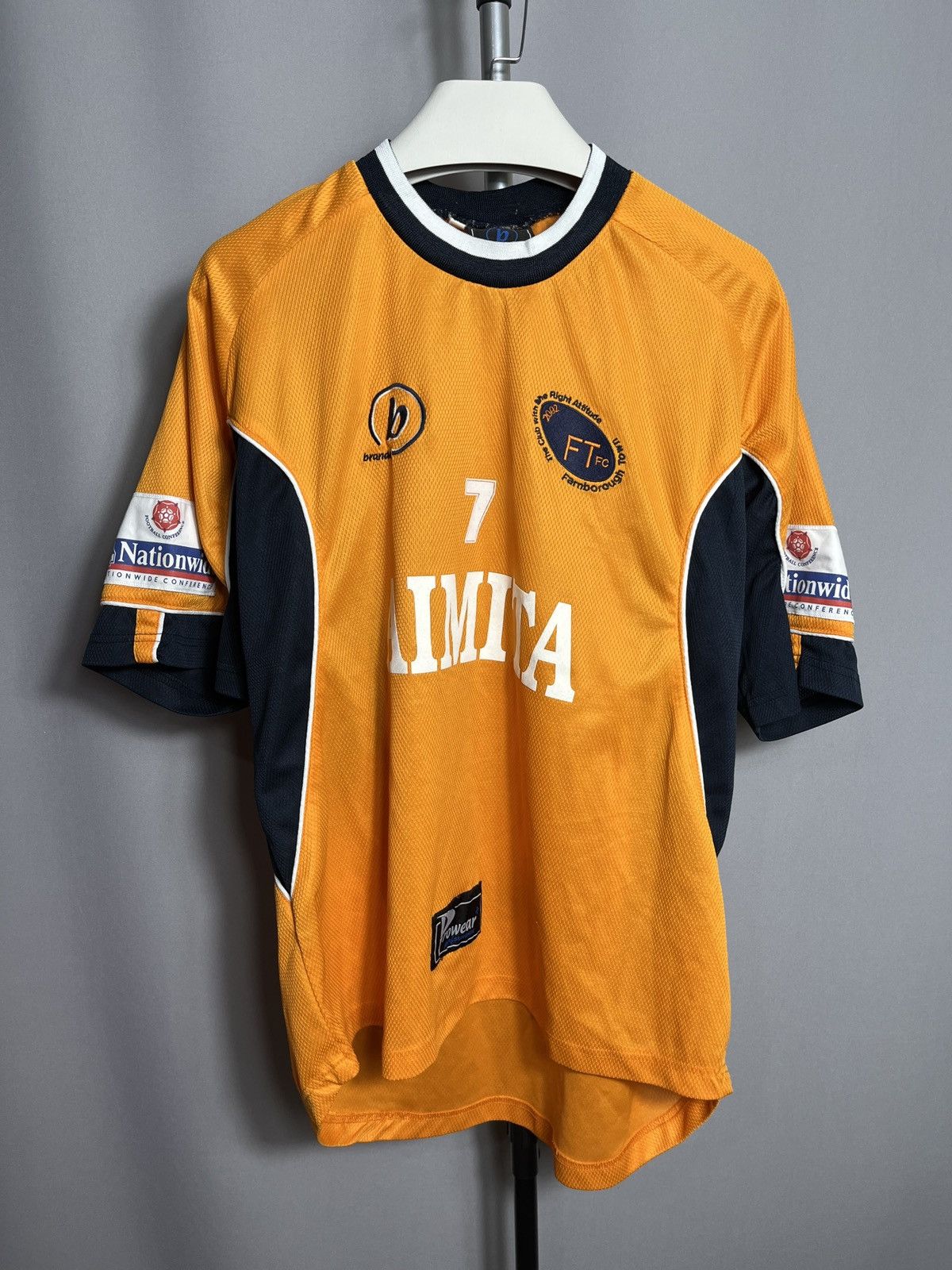 Vintage Branded 2003 2004 Farnborough FC away orange steve watson #7 Size US XL / EU 56 / 4 - 1 Thumbnail