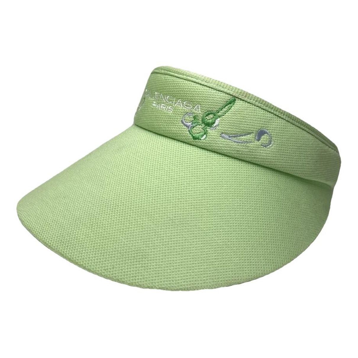Balenciaga Green Cotton Hat Size ONE SIZE - 1 Thumbnail