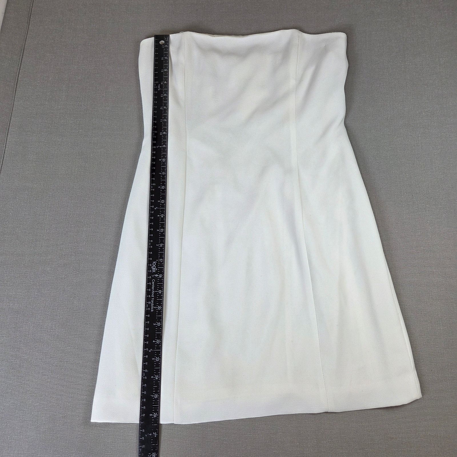 Vintage Hugo Buscati White Strapless Mini Dress Size 10 Size L / US 10 / IT 46 - 24 Thumbnail