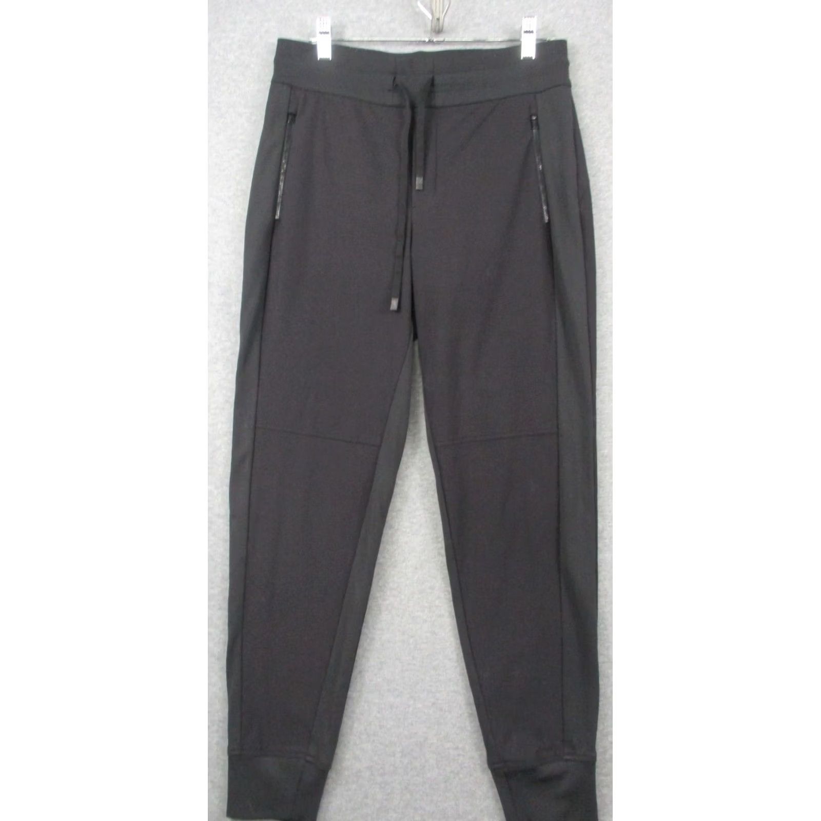 Athleta Athleta Trek Jogger Pants Women 6 Black Zip Pockets Running Athletic Size 30" / US 8 / IT 44 - 2 Thumbnail