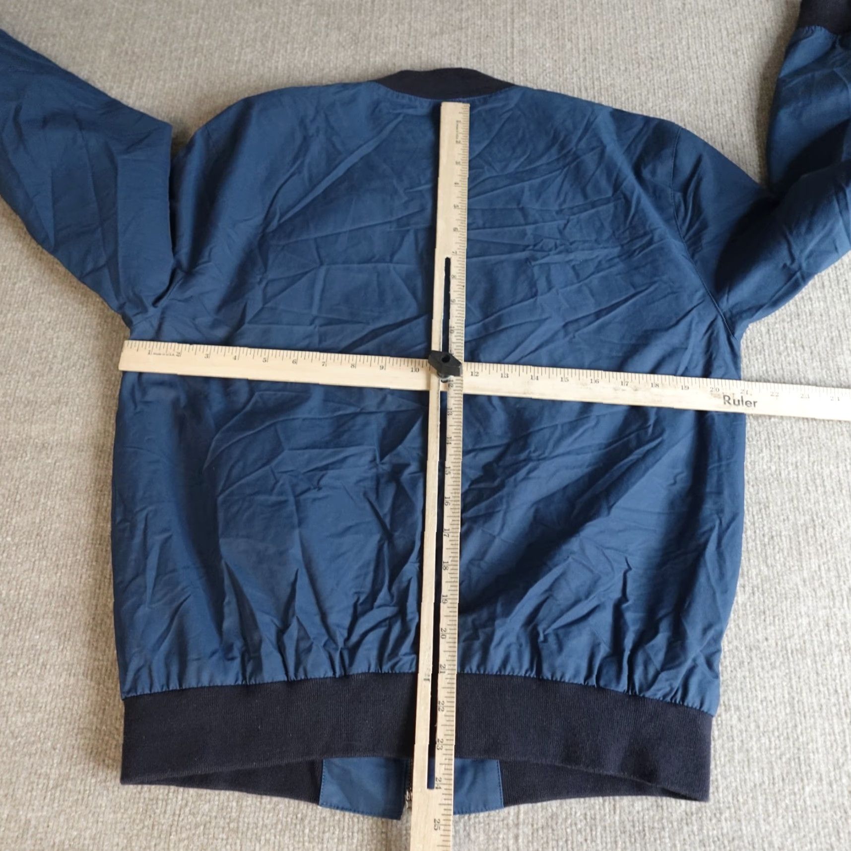 Bonobos Bonobos Bomber Jacket Mens M Blue Solid Full Zip Size US M / EU 48-50 / 2 - 2 Thumbnail