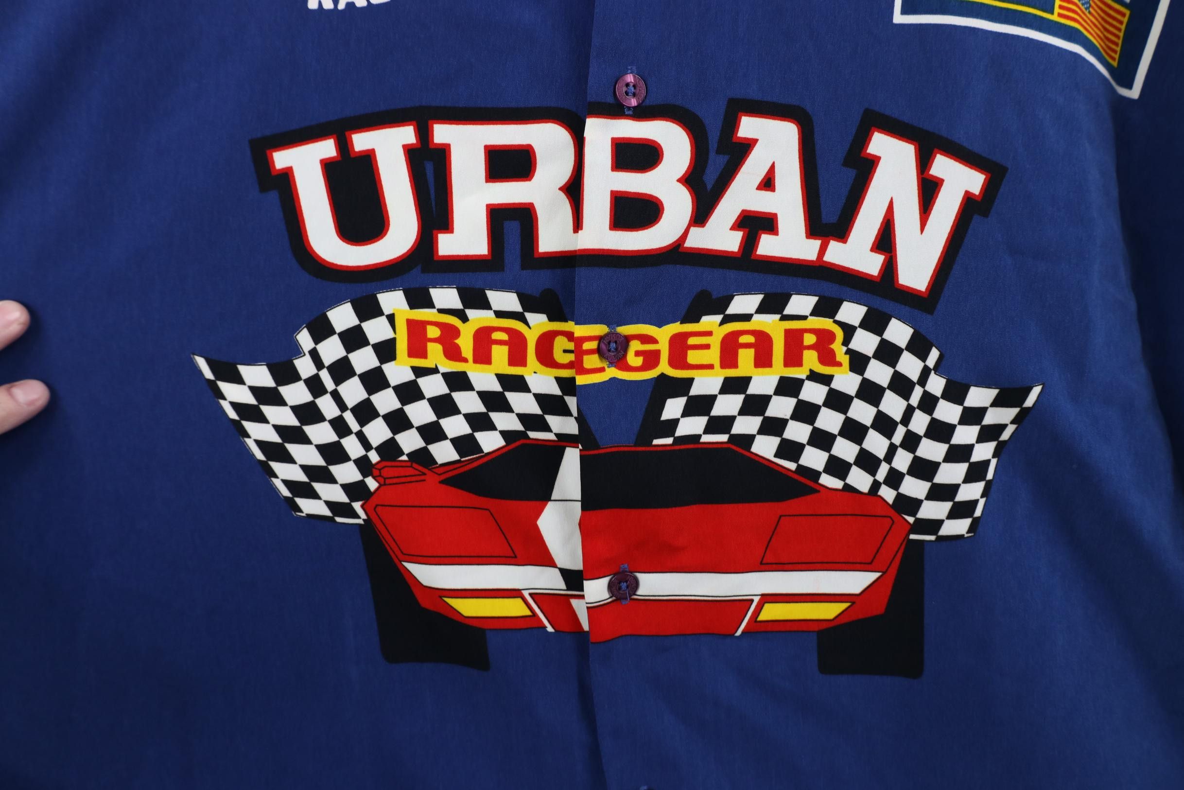 Vintage Deadstock Vintage 90s Y2K Streetwear Car Racing Button Shirt Size US XXL / EU 58 / 5 - 6 Thumbnail