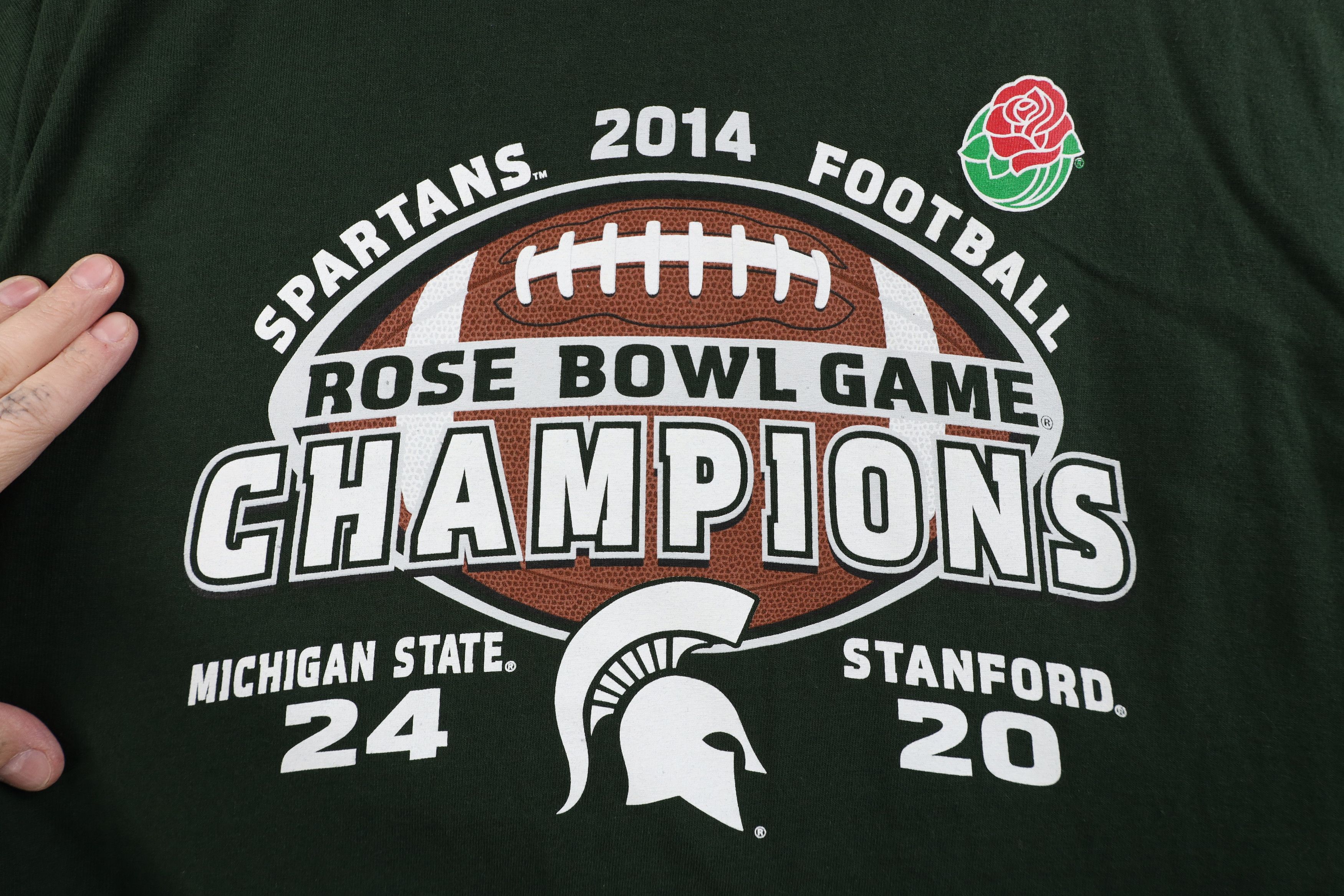Vintage Y2K Champions Michigan State University Football T-Shirt Size US XXL / EU 58 / 5 - 4 Thumbnail
